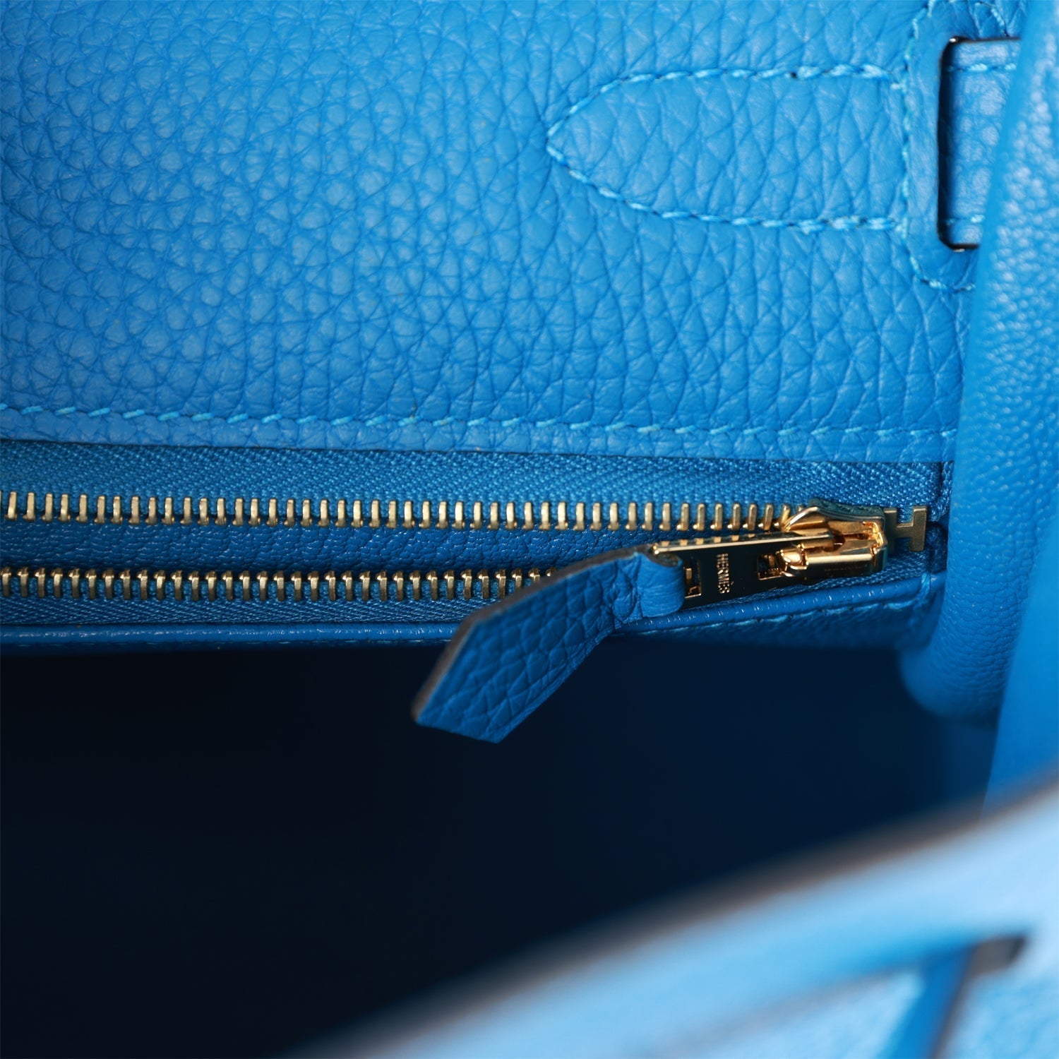 Pre-owned Hermes Kelly Retourne 32 Mykonos Clemence Gold Hardware