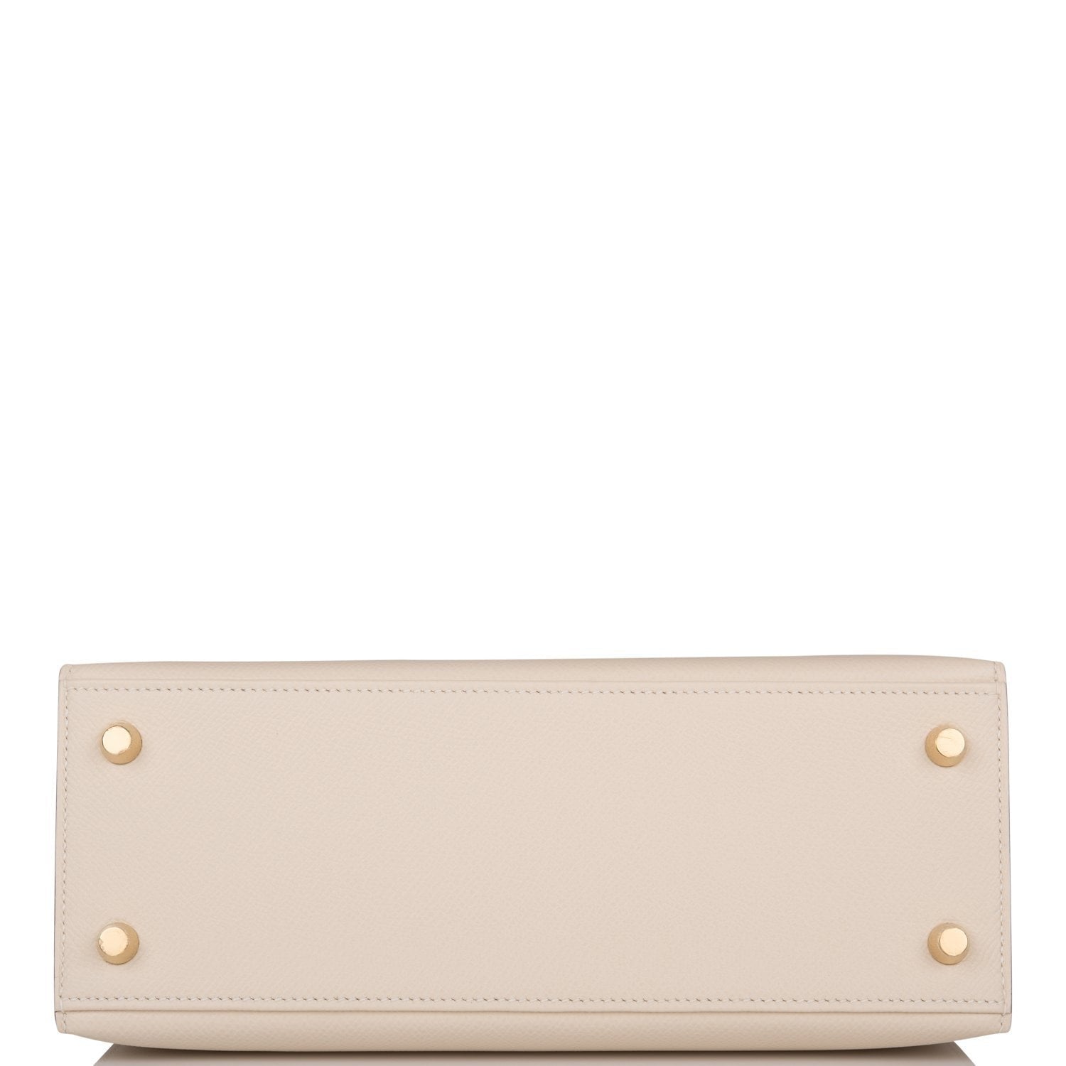 Hermes Kelly Sellier 25 Craie Epsom Gold Hardware