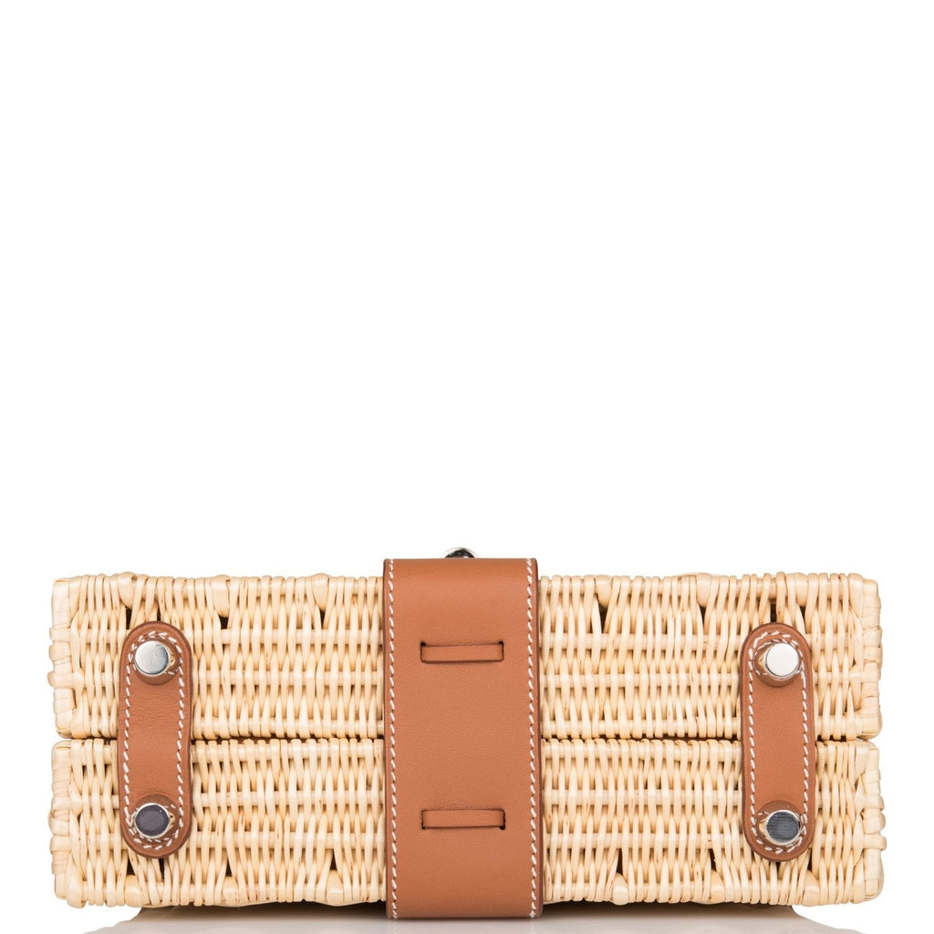 Hermes Mini Picnic Kelly 20 Gold Swift Palladium Hardware