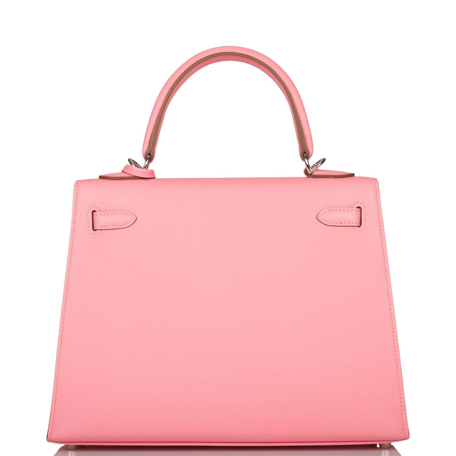 Hermes Kelly Sellier 25 Rose Confetti Epsom Palladium Hardware