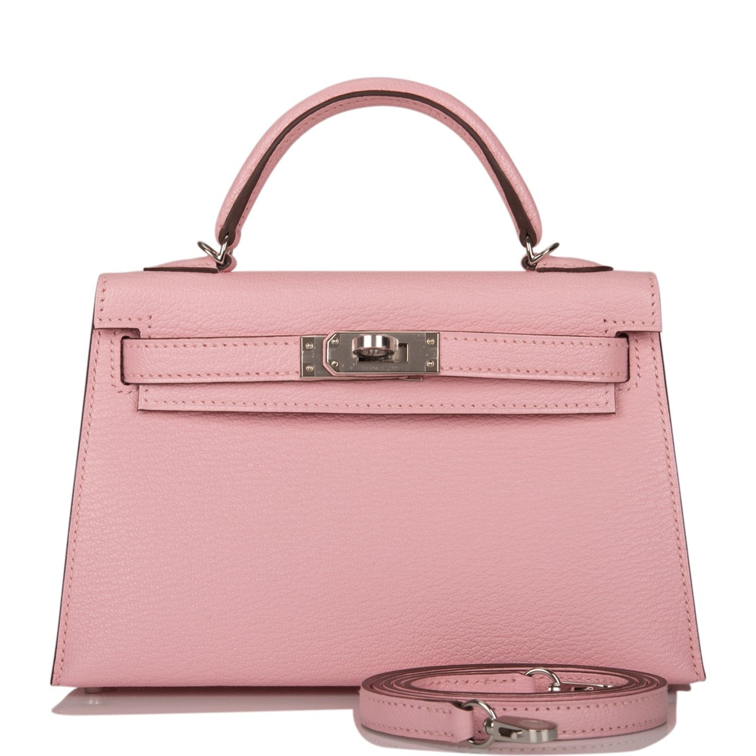 Hermes Kelly Sellier 20 Rose Sakura Chevre Palladium Hardware - Payment 2 JC