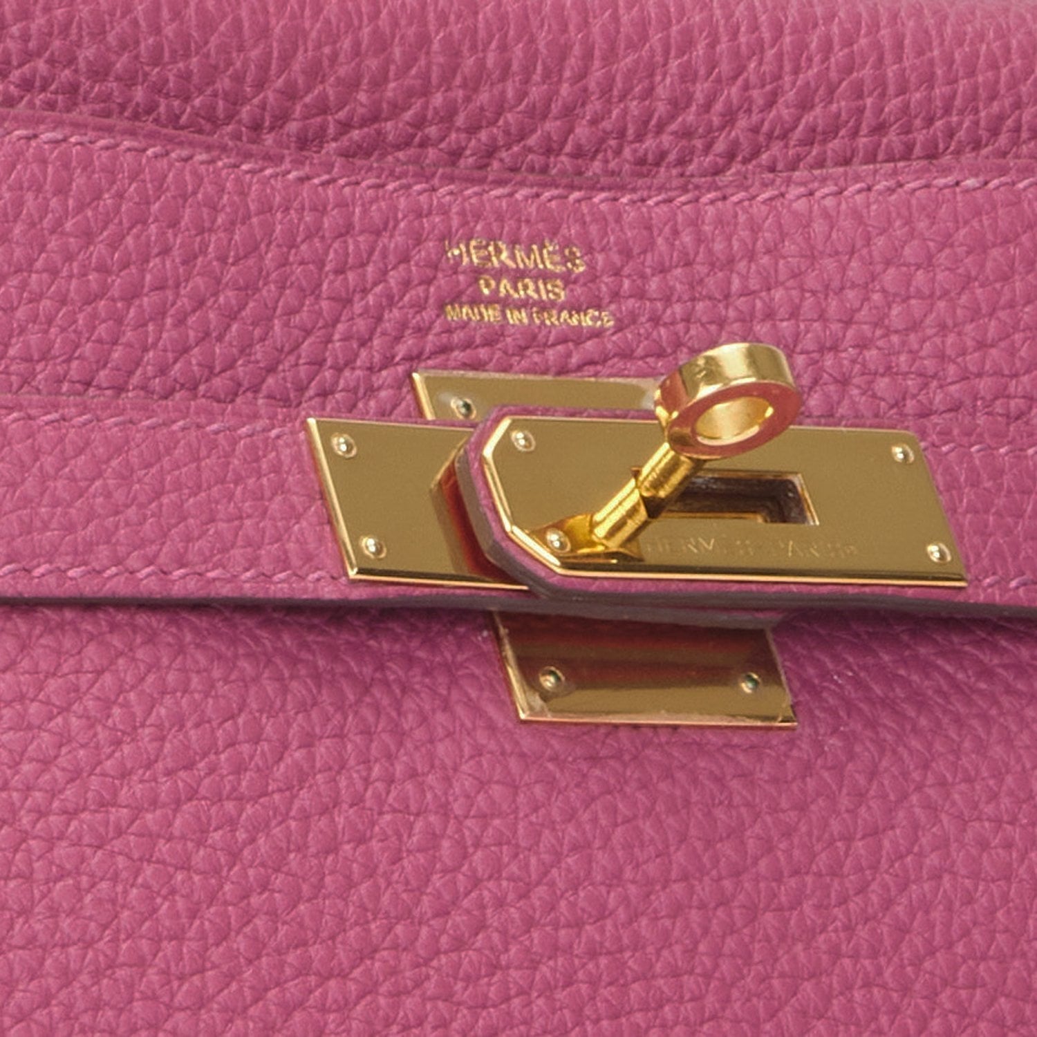 Pre-owned Hermes Kelly Retourne 32 Tosca Clemence Gold Hardware