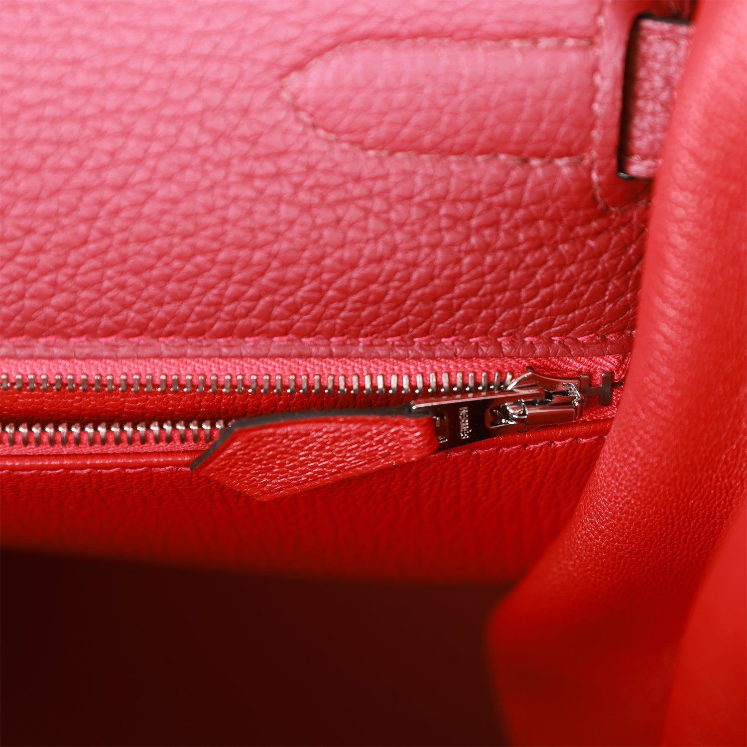 Hermes Special Order (HSS) Kelly Retourne 35 Rouge Grenat Verso Togo Palladium Hardware