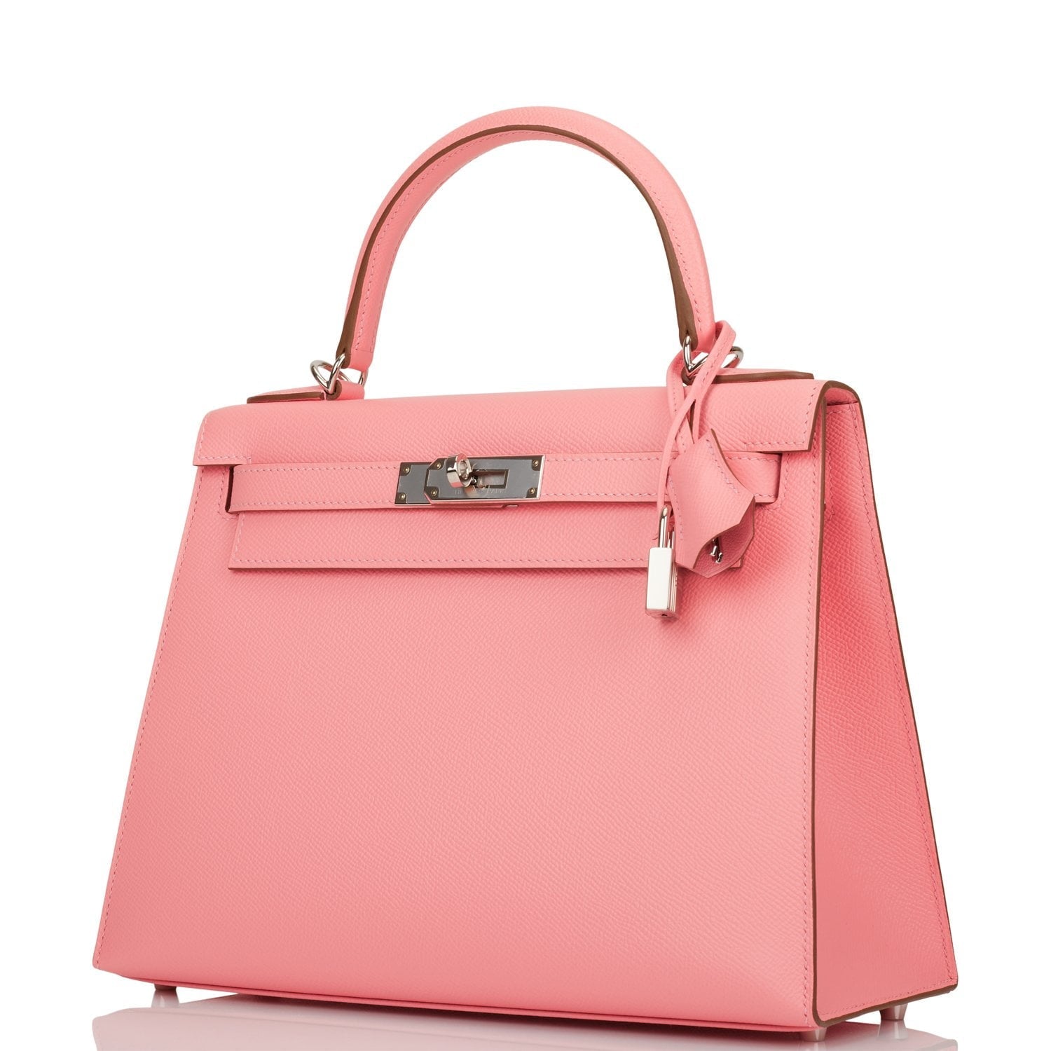 Hermes Kelly Sellier 28 Rose Confetti Epsom Palladium Hardware