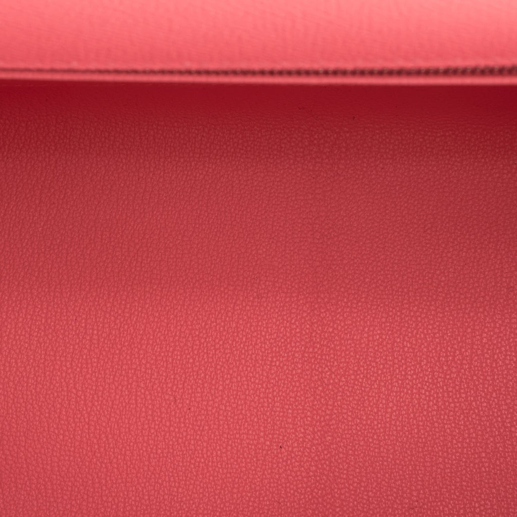 Hermes Kelly Sellier 28 Rose Confetti Epsom Palladium Hardware