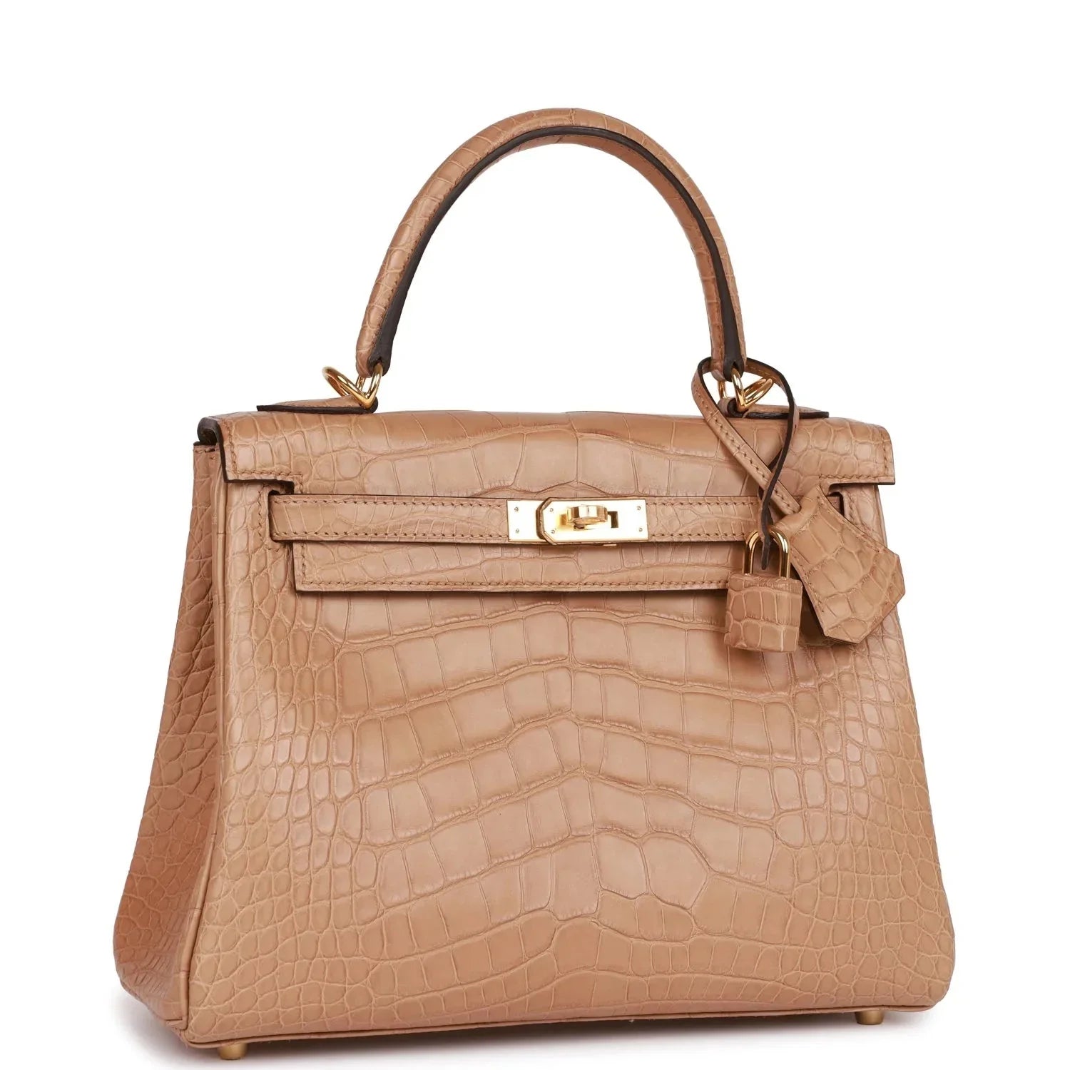 Hermes Kelly Retourne 25 Chai Matte Alligator Gold Hardware Deposit 5