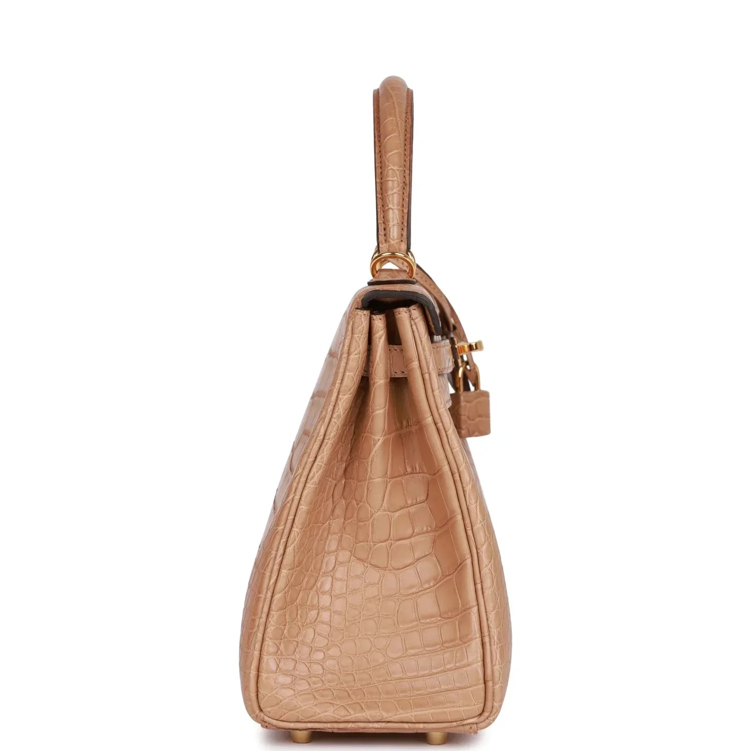 Hermes Kelly Retourne 25 Chai Matte Alligator Gold Hardware Deposit 5