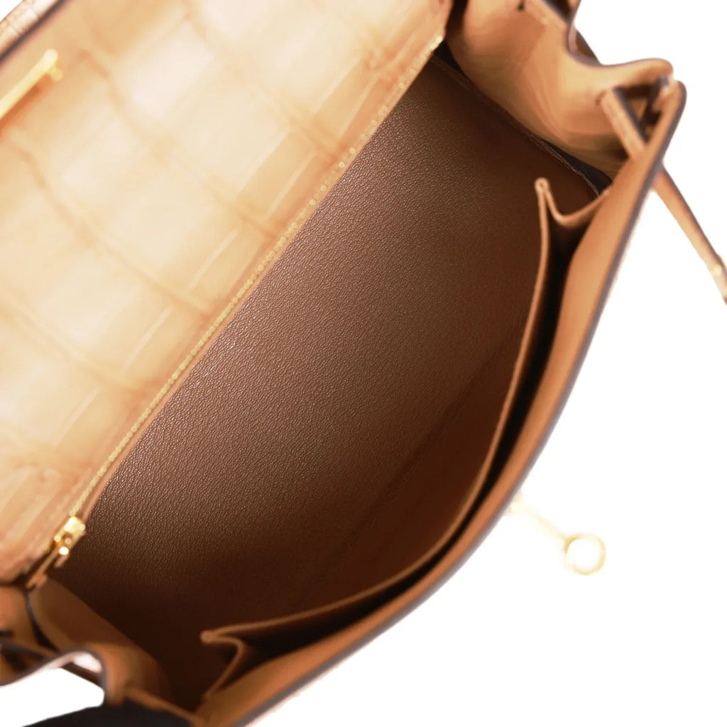 Hermes Kelly Retourne 25 Chai Matte Alligator Gold Hardware Deposit 5