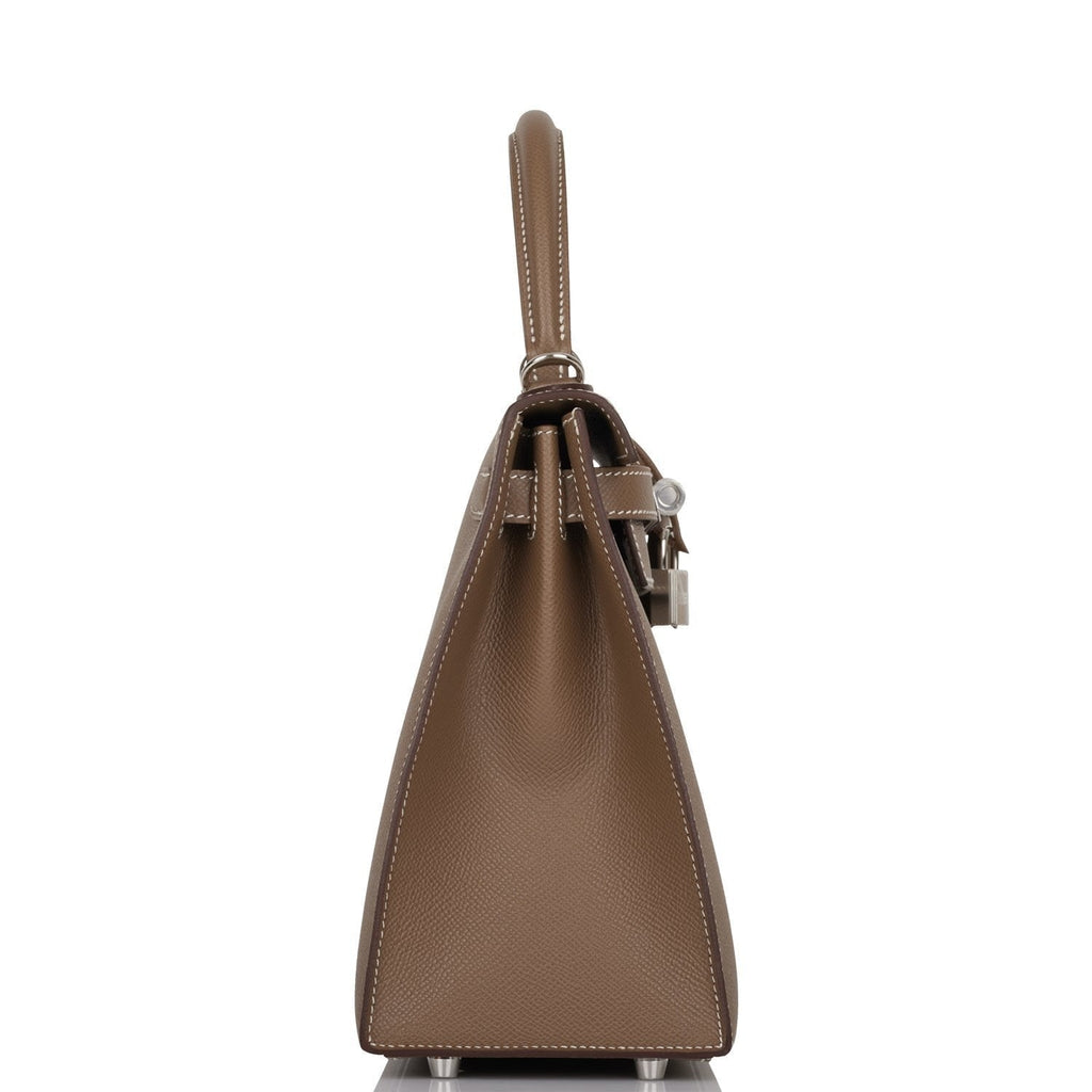 Hermes Kelly Sellier 28 Etoupe Epsom Palladium Hardware Payment 2 for PE