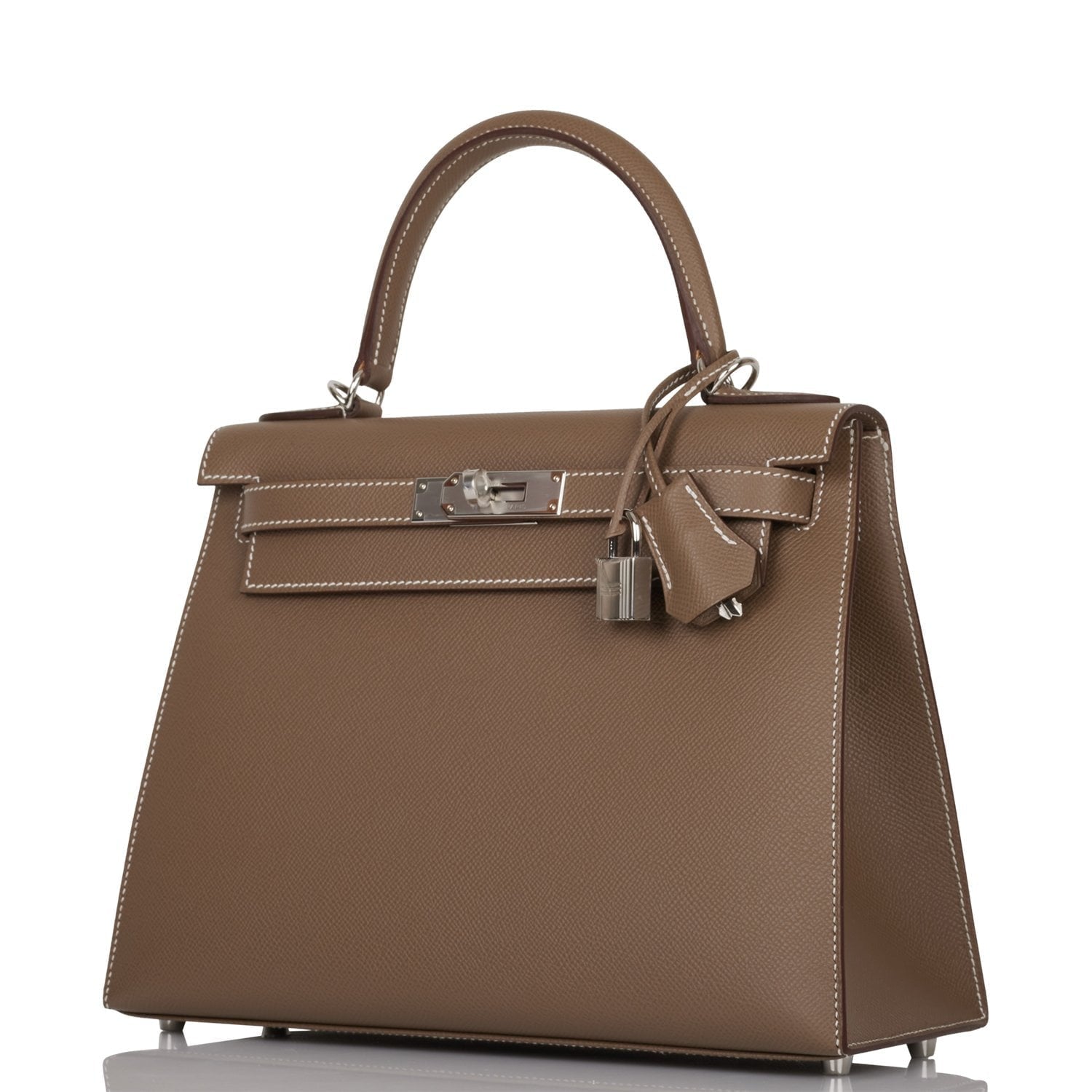 Hermes Kelly Sellier 28 Etoupe Epsom Palladium Hardware Payment 1 for PE