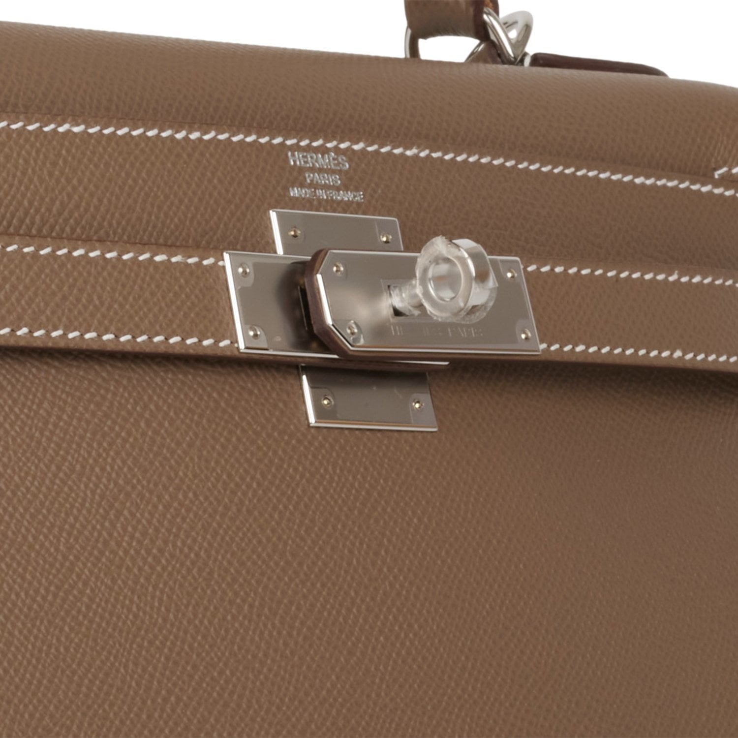 Hermes Kelly Sellier 28 Etoupe Epsom Palladium Hardware Payment 1 for PE