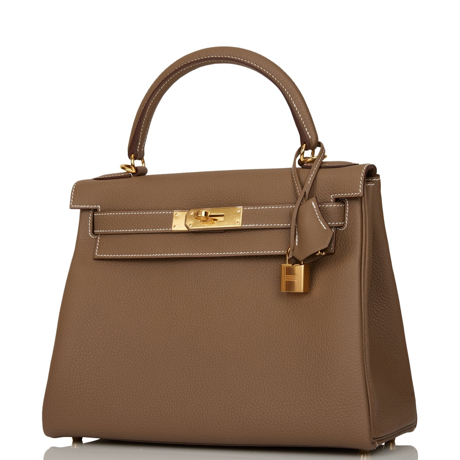 Hermes Kelly Retourne 28 Etoupe Togo Gold Hardware