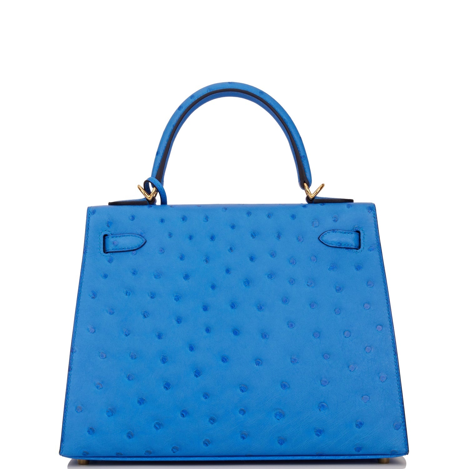 Hermes Kelly Sellier 25 Bleuet Ostrich Gold Hardware - Payment 1 for VG