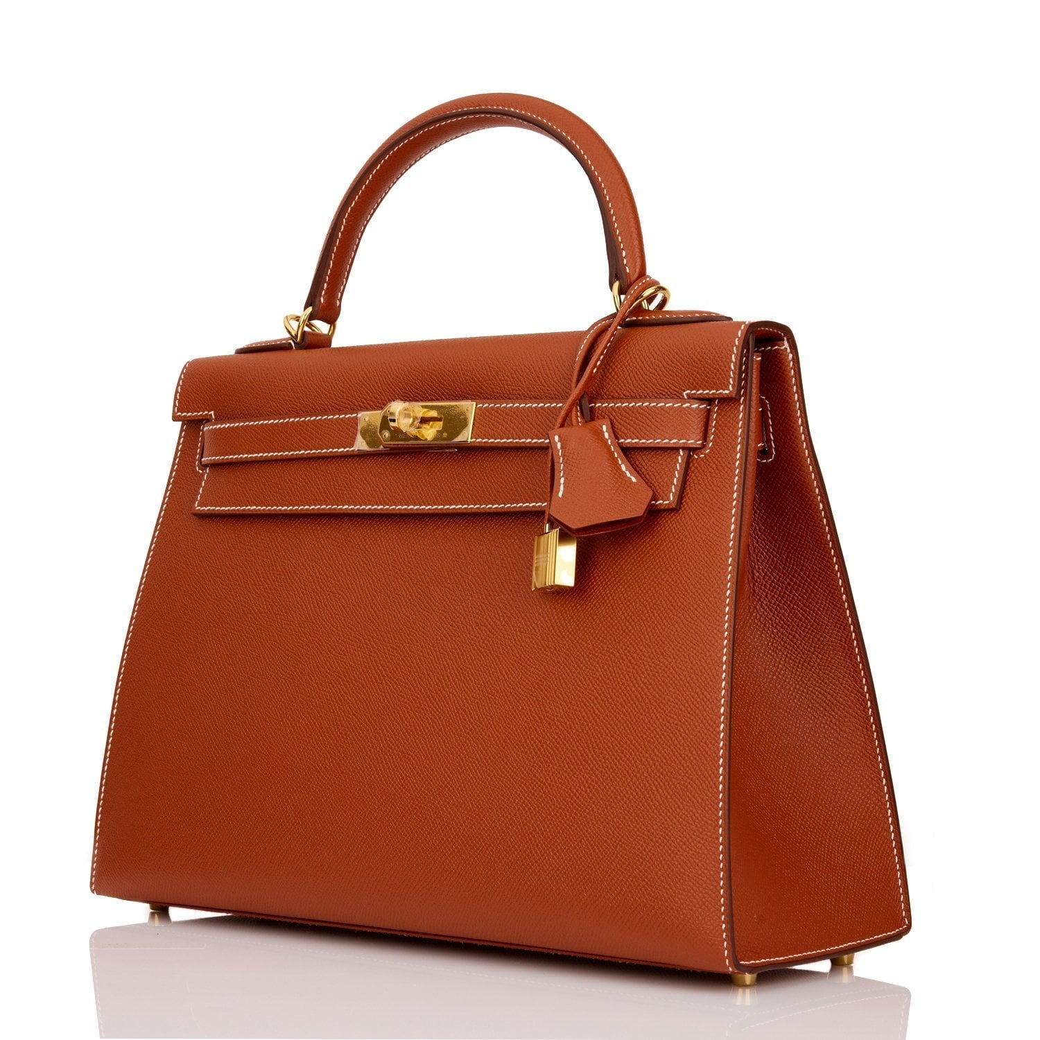 Hermes Kelly Sellier 32 Sienne Epsom Gold Hardware