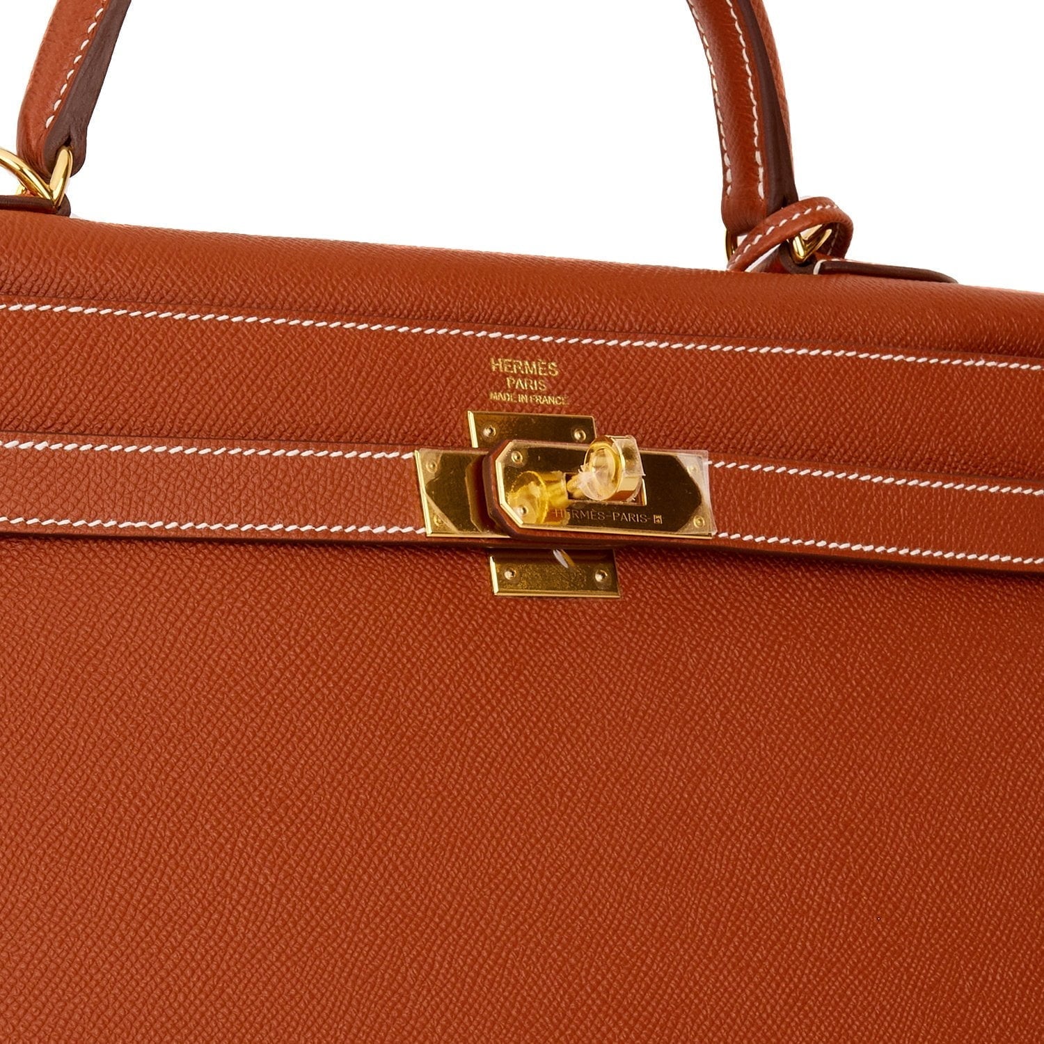 Hermes Kelly Sellier 32 Sienne Epsom Gold Hardware