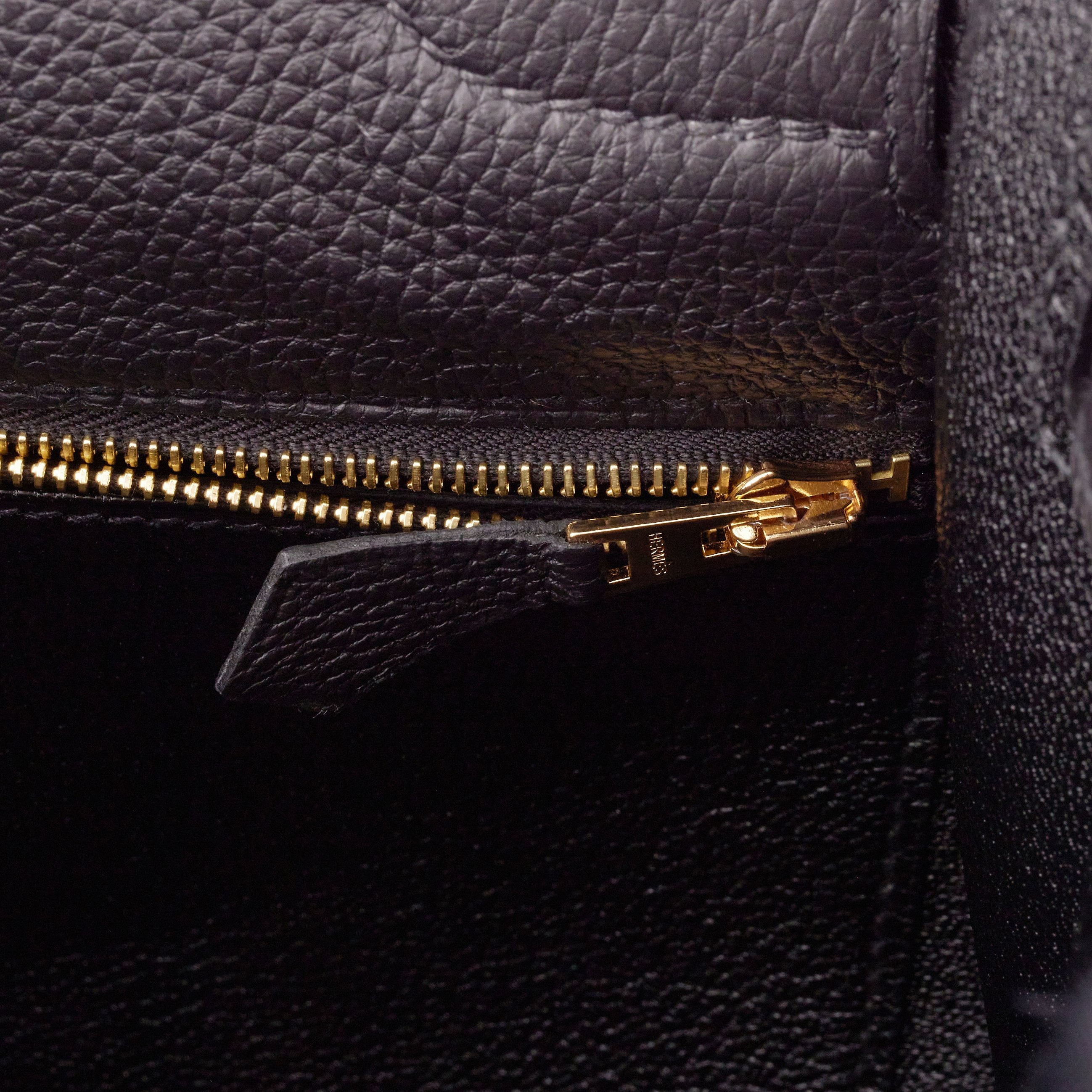 Hermes Kelly Retourne 32 Black Togo Gold Hardware