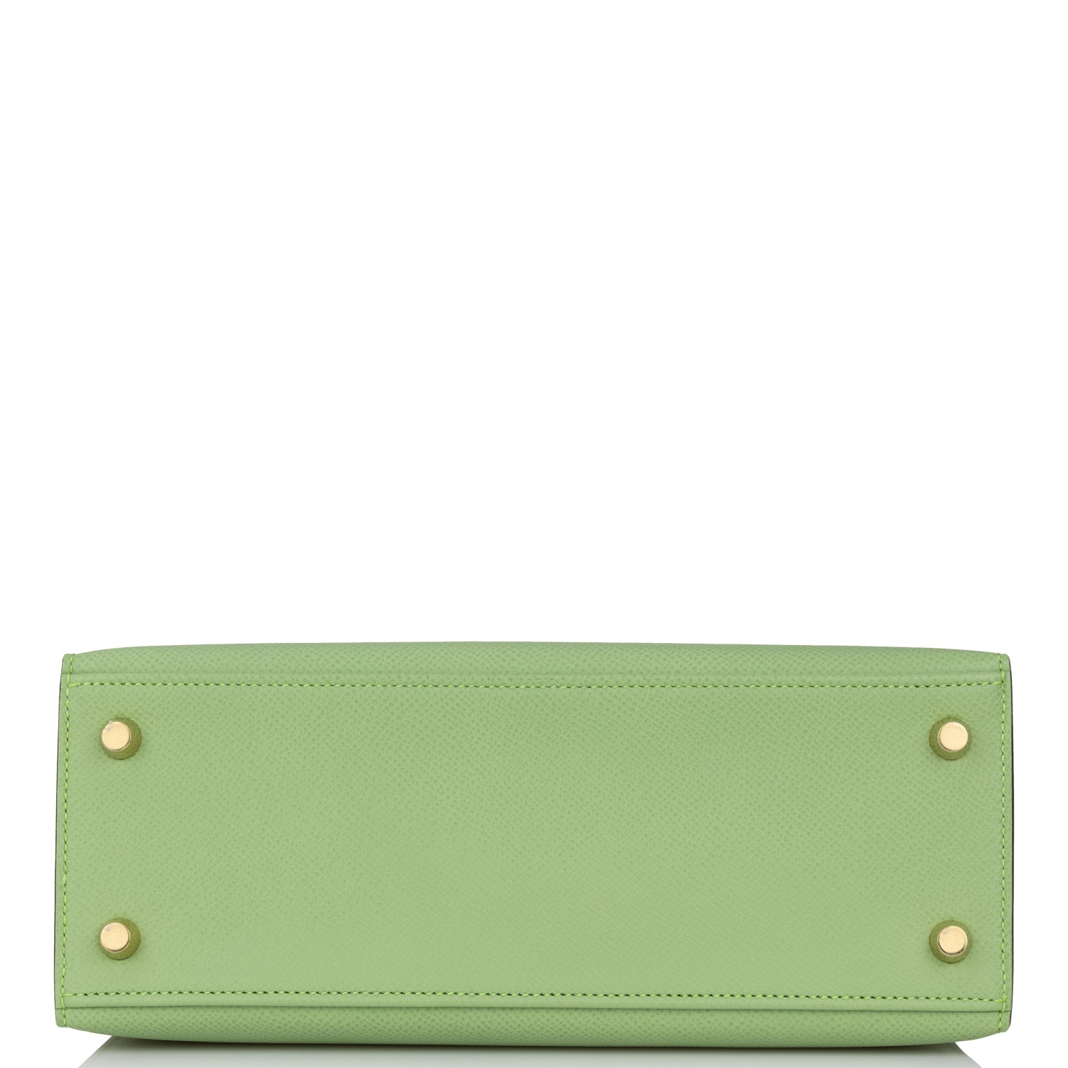Hermes Kelly Sellier 25 Vert Criquet Epsom Gold Hardware
