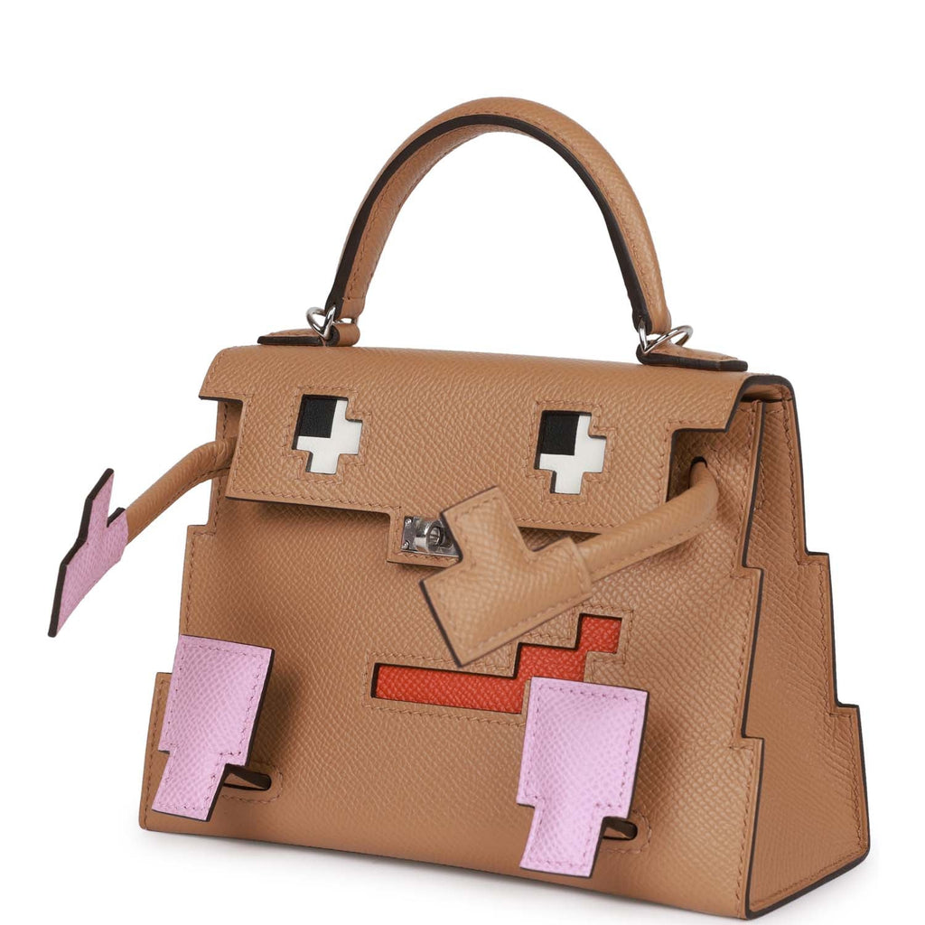 Hermes "Quelle Idolle" Picto Kelly Doll Chai Epsom Palladium Hardware - Payment 1