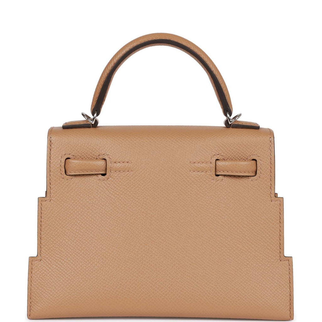 Hermes "Quelle Idolle" Picto Kelly Doll Chai Epsom Palladium Hardware - Payment 2