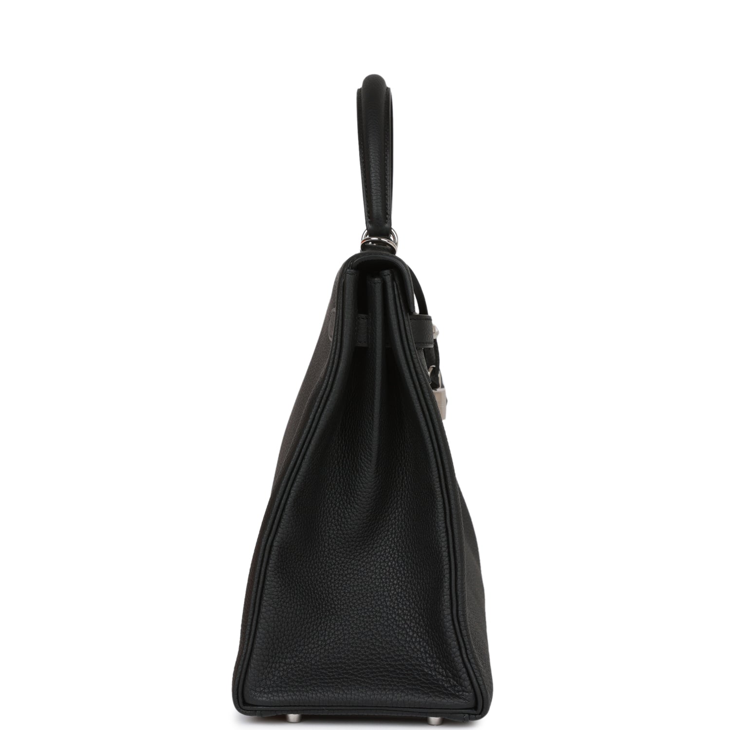 Hermes Kelly Retourne 35 Black Togo Palladium Hardware