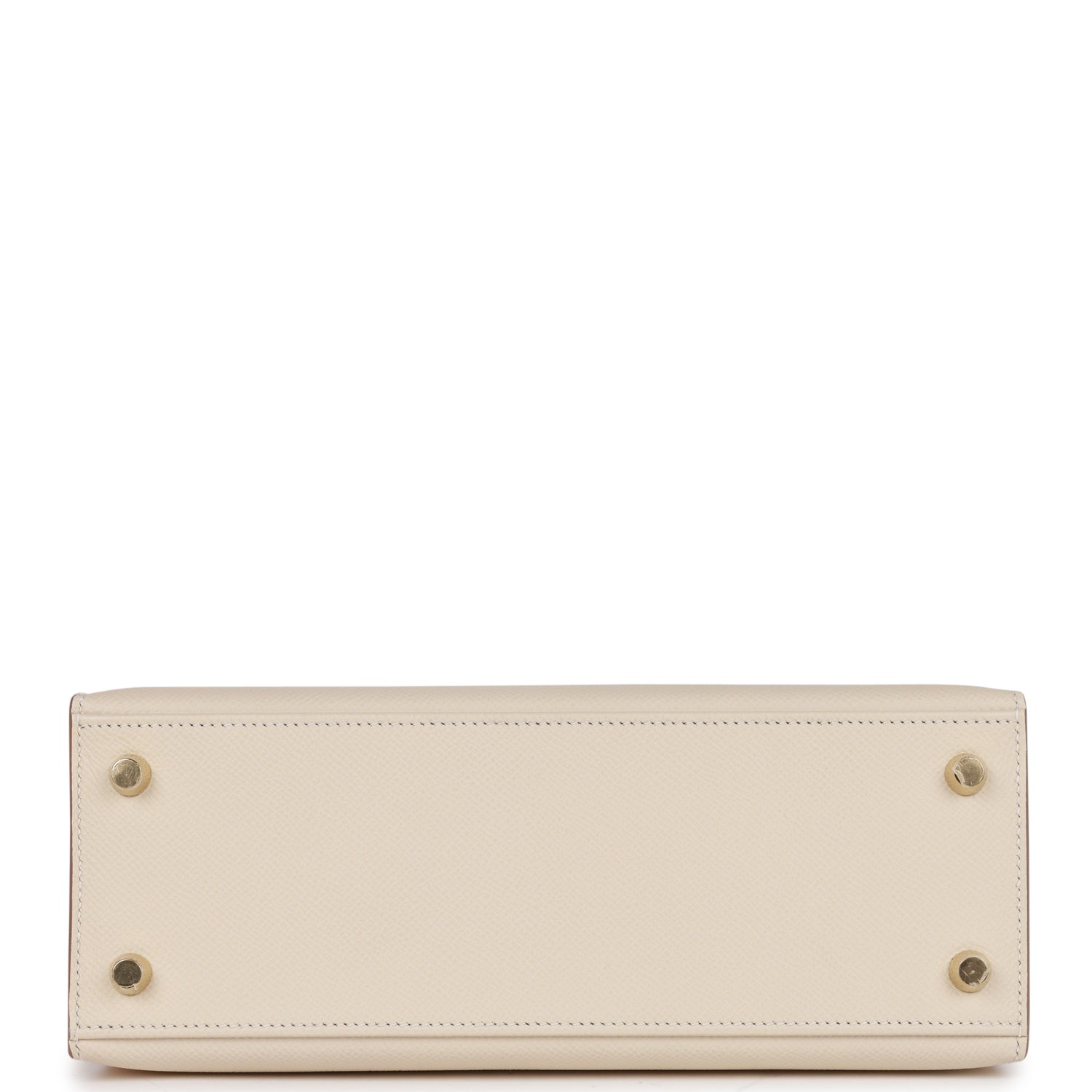 Hermes Kelly Sellier 25 Craie Epsom Gold Hardware