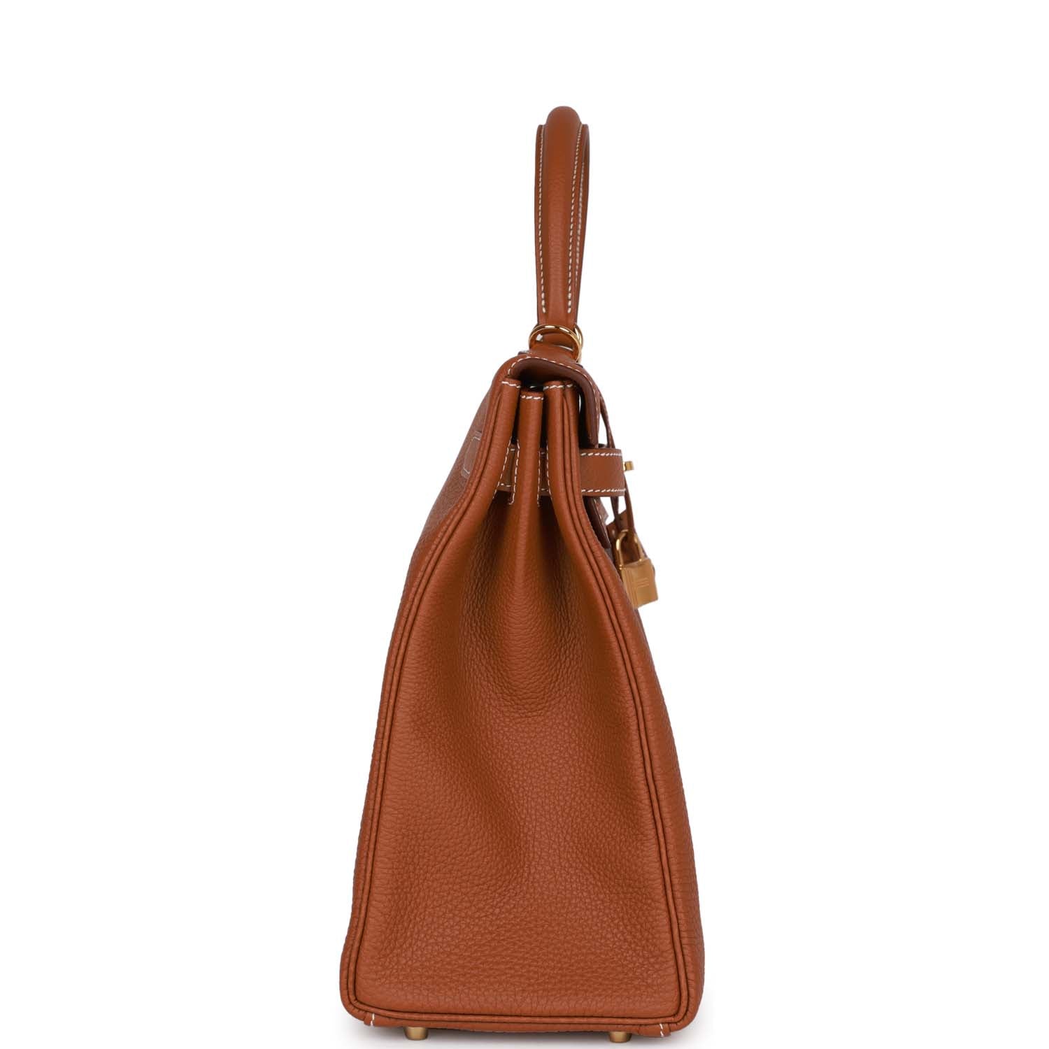 Hermes Kelly 35 Gold Togo Retourne Gold Hardware