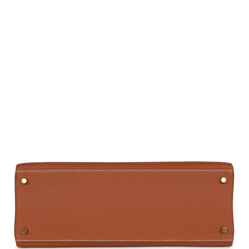 Hermes Kelly 35 Gold Togo Retourne Gold Hardware
