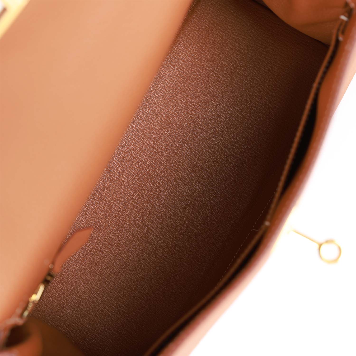 Pre-owned Hermes Kelly Retourne 28 Gold Togo Gold Hardware