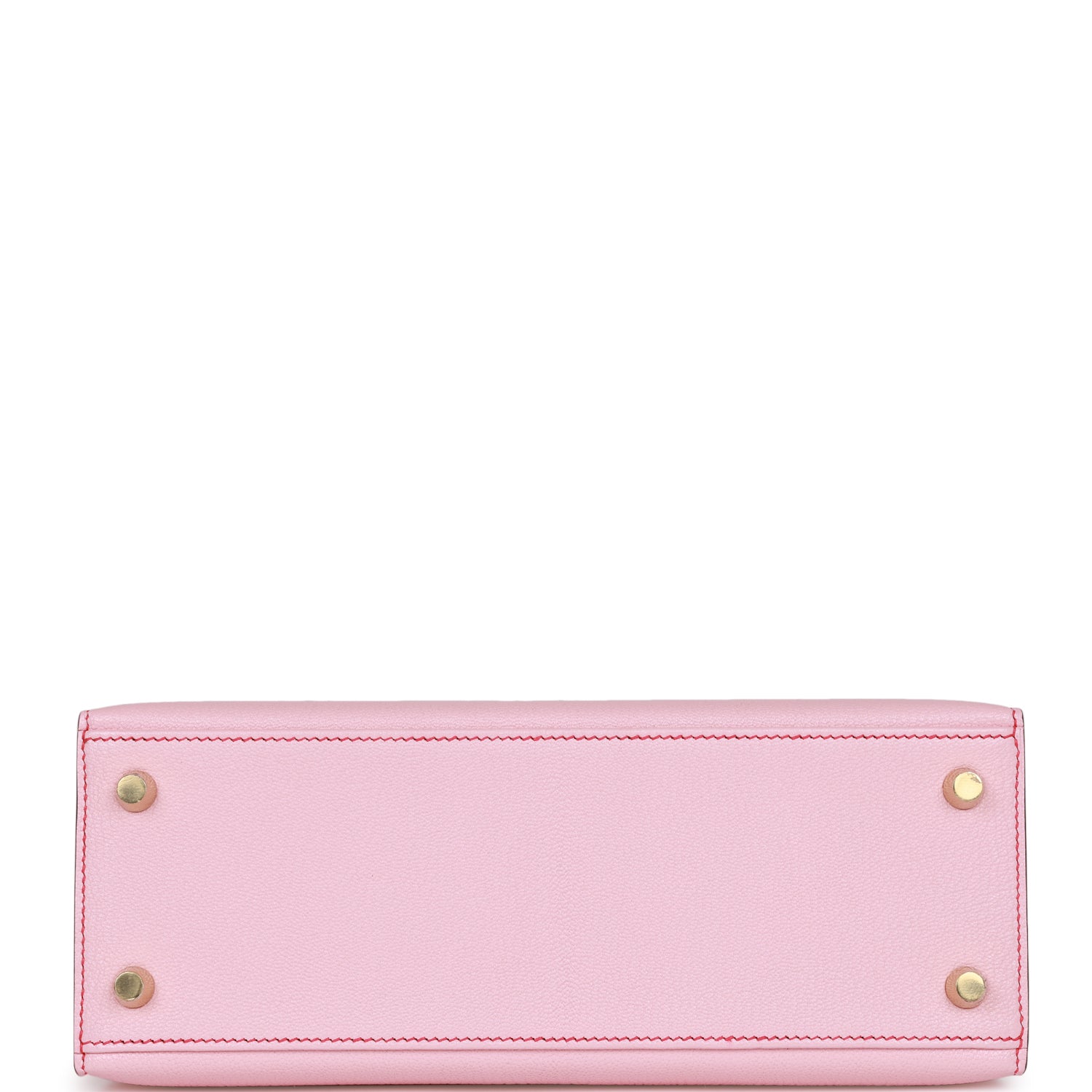 Hermes Special Order (HSS) Kelly Sellier 25 Rose Sakura Chevre Brushed Gold Hardware