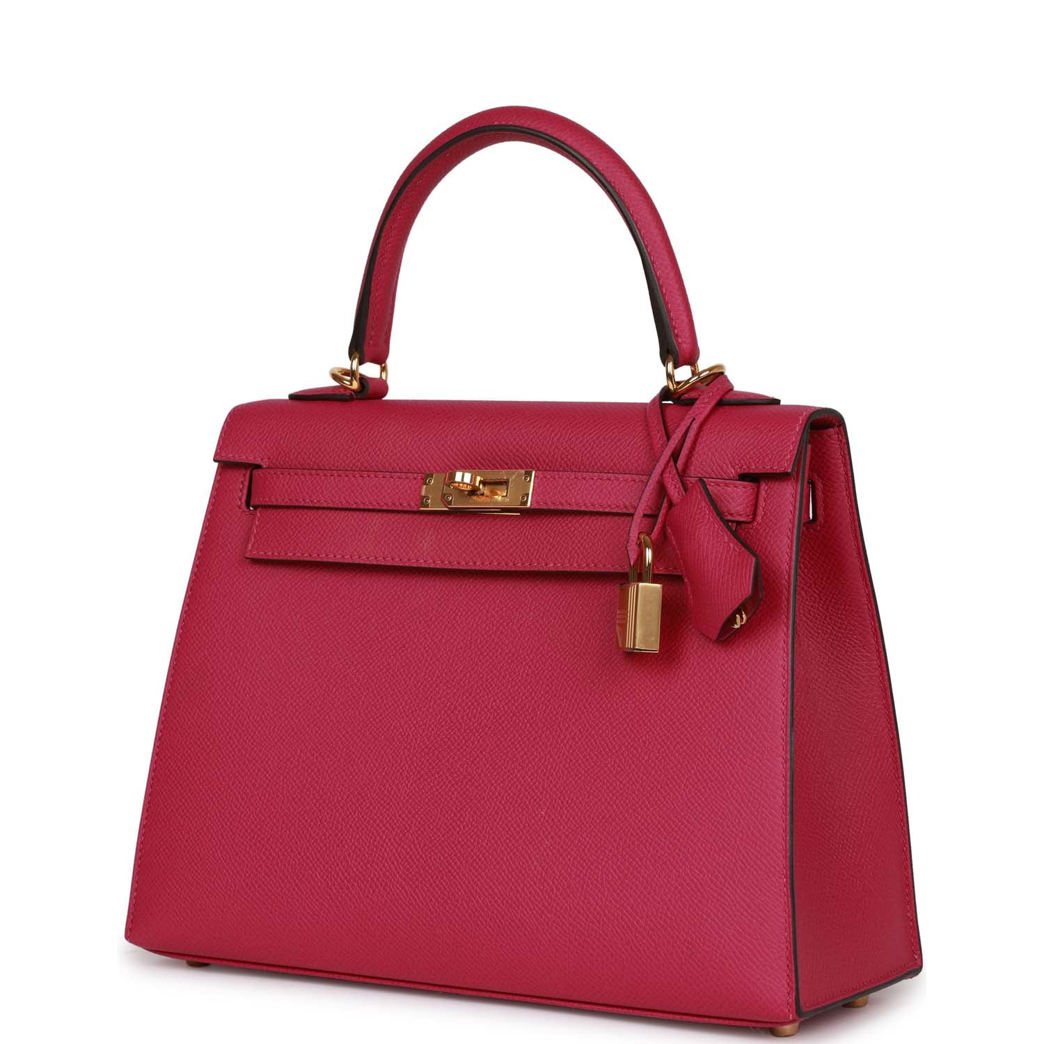 d Hermes Kelly Sellier 25 Rose Pourpre Epsom Gold Hardware