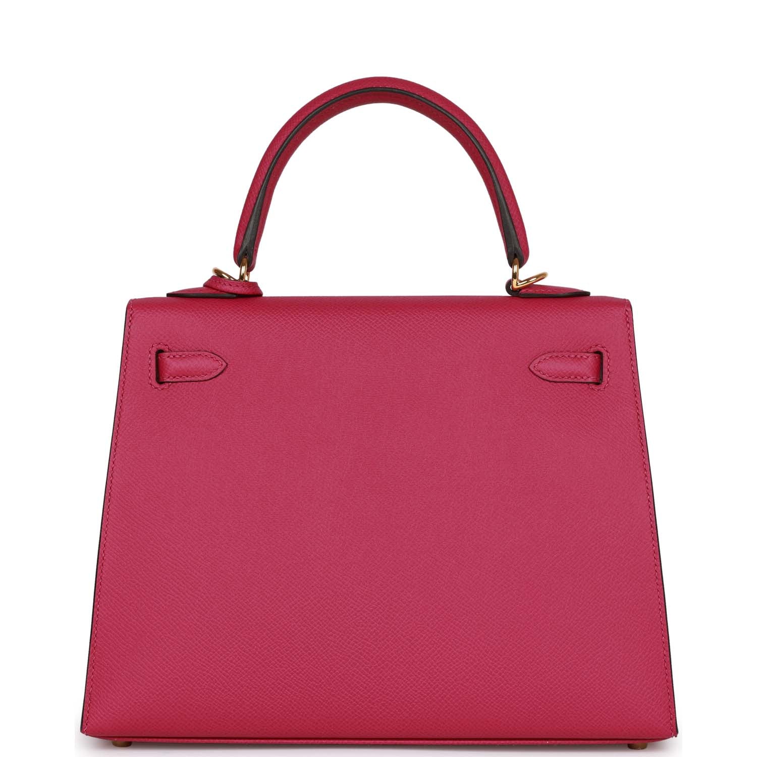d Hermes Kelly Sellier 25 Rose Pourpre Epsom Gold Hardware