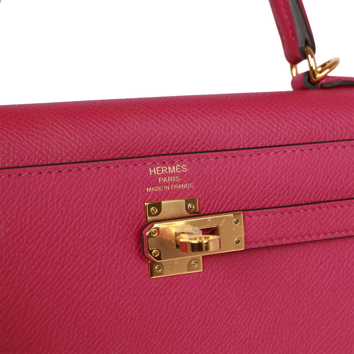 d Hermes Kelly Sellier 25 Rose Pourpre Epsom Gold Hardware