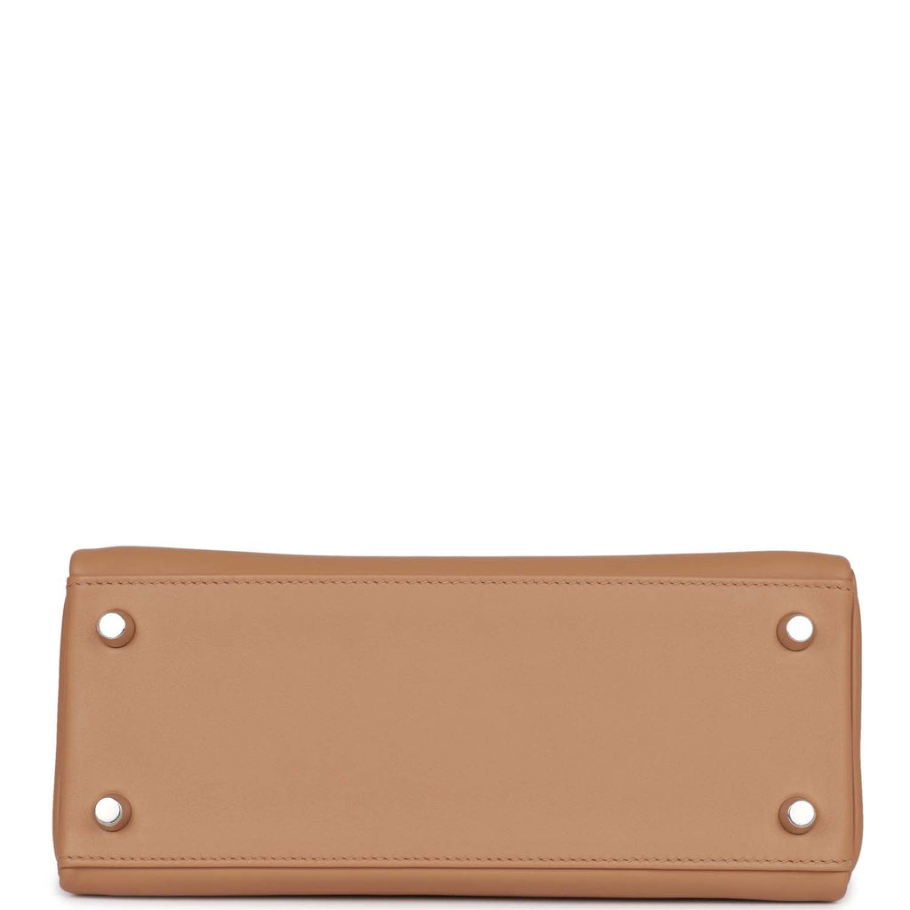 Hermes Colormatic Kelly Retourne 25 Chai, Bleu Brume and Lime Swift Palladium Hardware