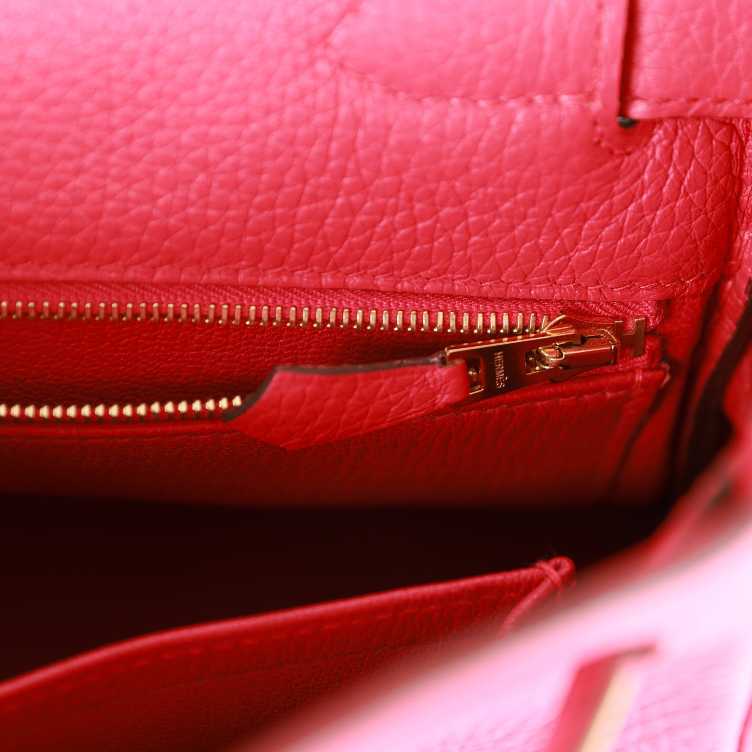 Pre-owned Hermes Kelly Retourne 28 Rose Extreme Clemence Gold Hardware