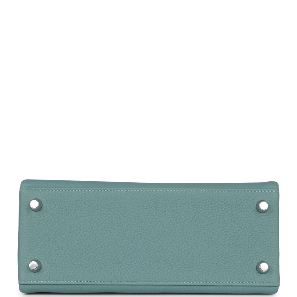 Hermes Kelly Retourne 25 Ciel Togo Palladium Hardware