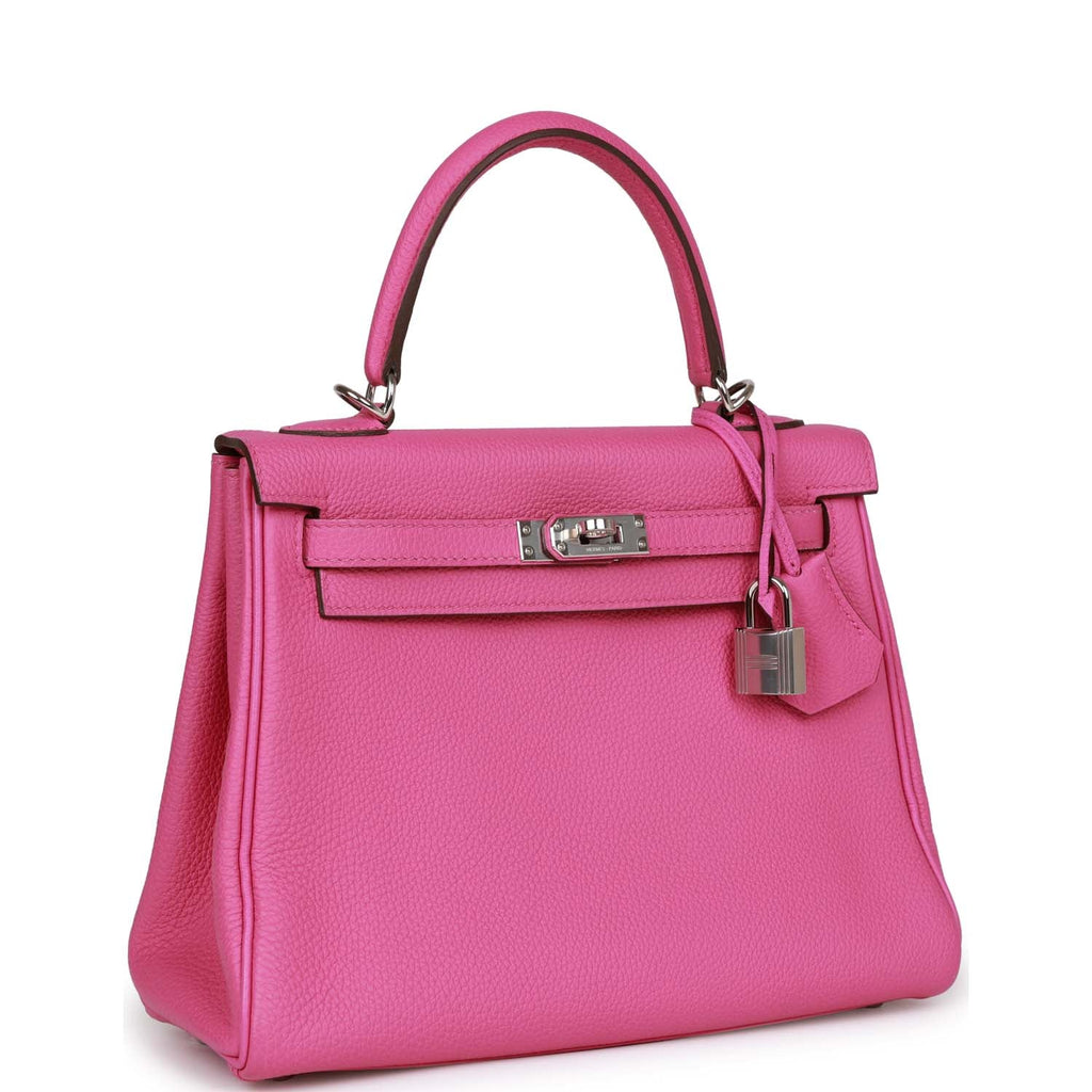 d Hermes Kelly Retourne 25 Magnolia Togo Palladium Hardware