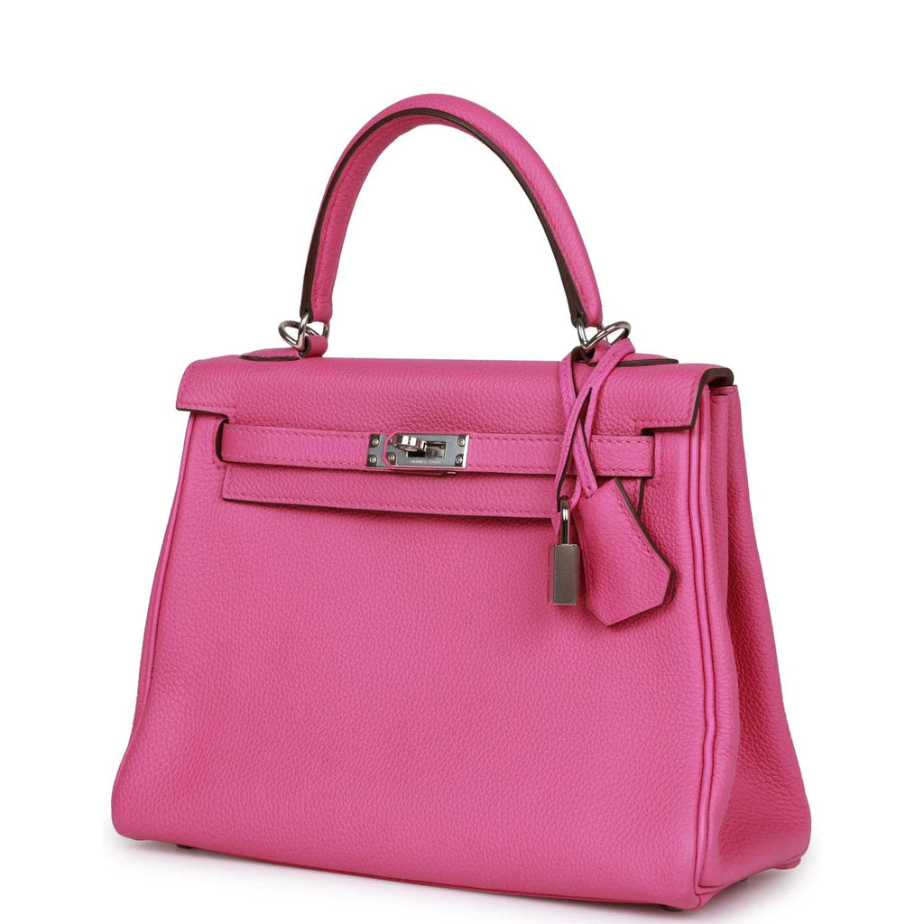 d Hermes Kelly Retourne 25 Magnolia Togo Palladium Hardware