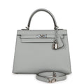 d Hermes Kelly Sellier 25 Bleu Glacier Epsom Palladium Hardware