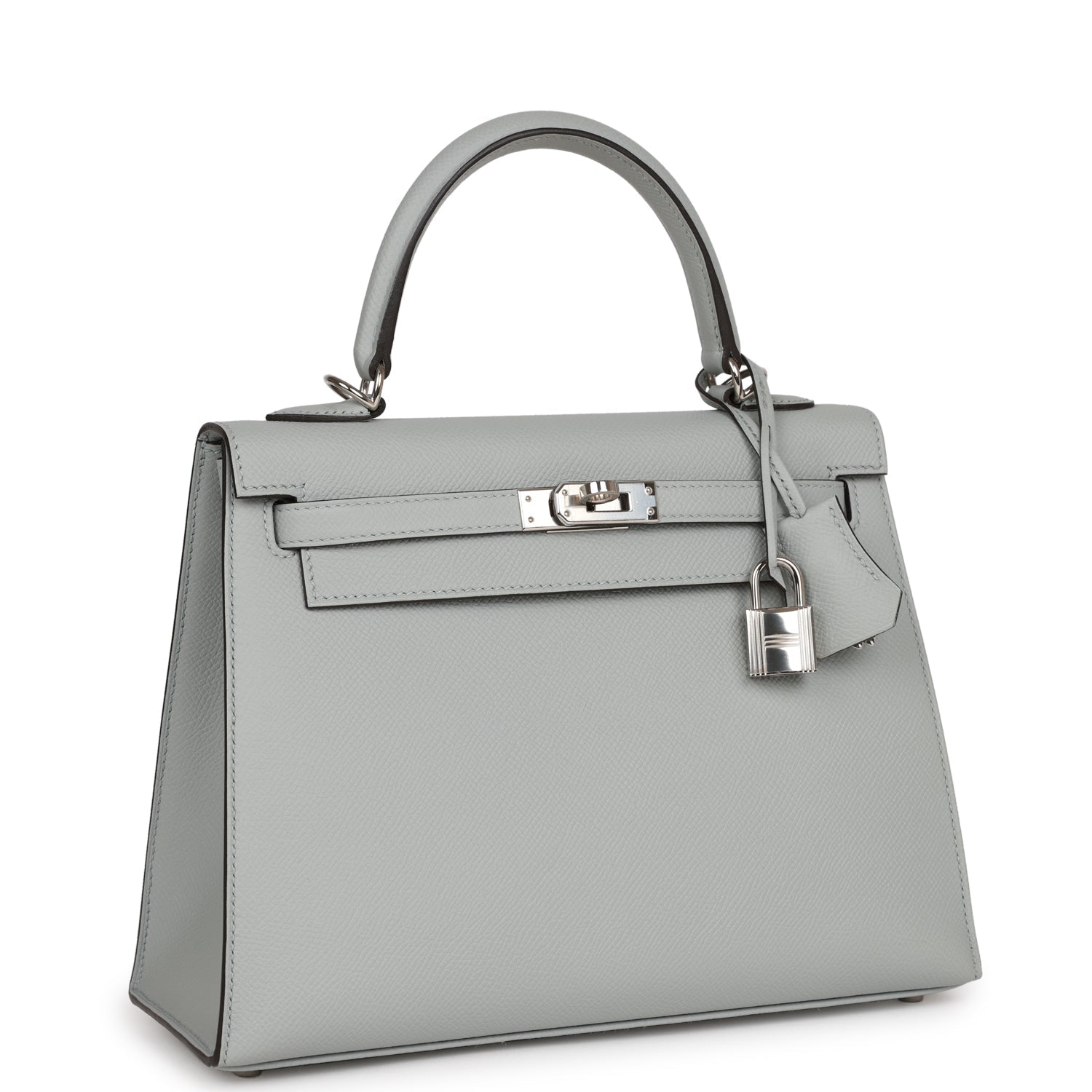 d Hermes Kelly Sellier 25 Bleu Glacier Epsom Palladium Hardware