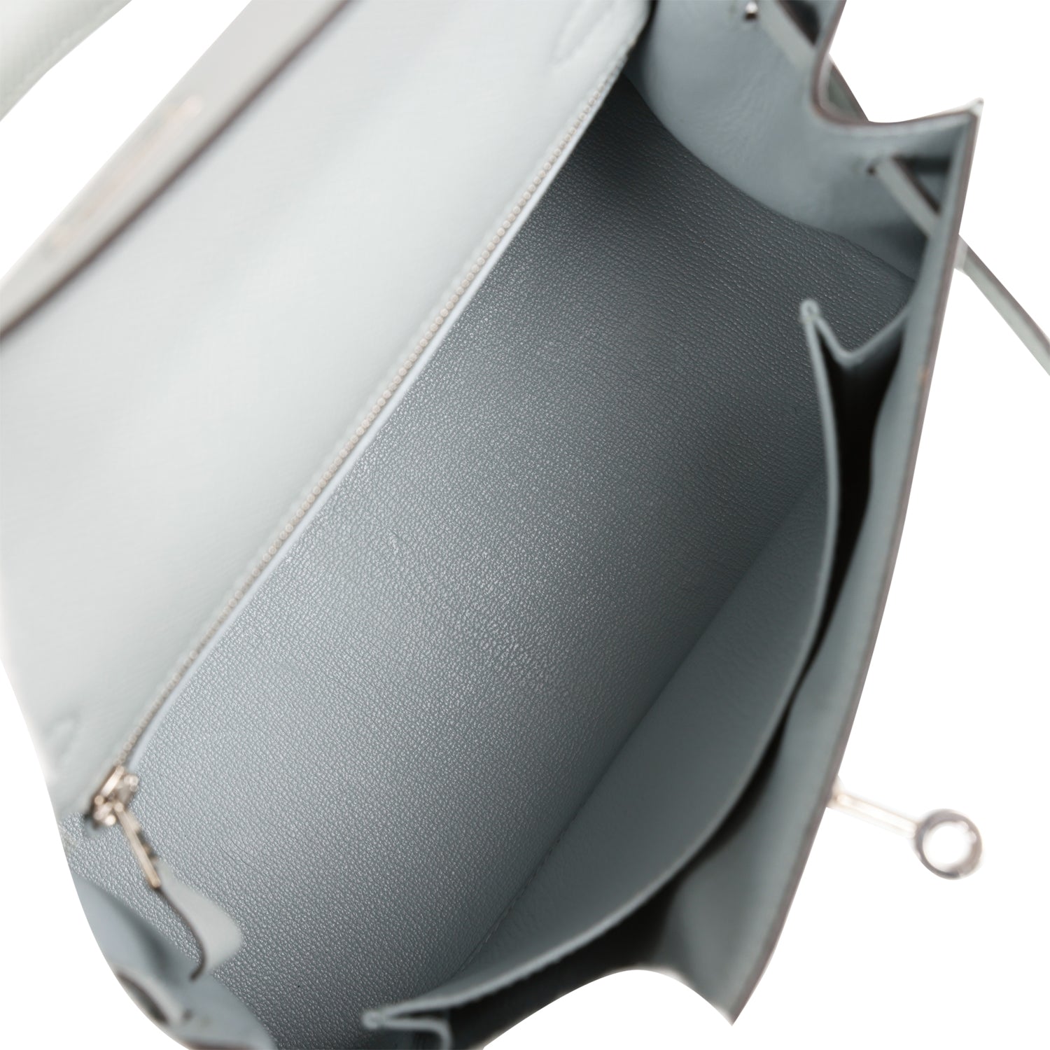 d Hermes Kelly Sellier 25 Bleu Glacier Epsom Palladium Hardware