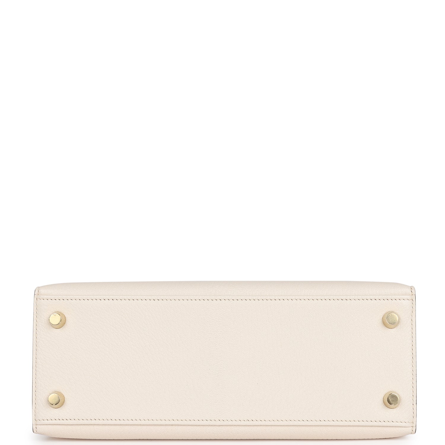 Hermes Horseshoe Stamp (HSS) Kelly Sellier 25 Nata Verso Chevre Gold Hardware