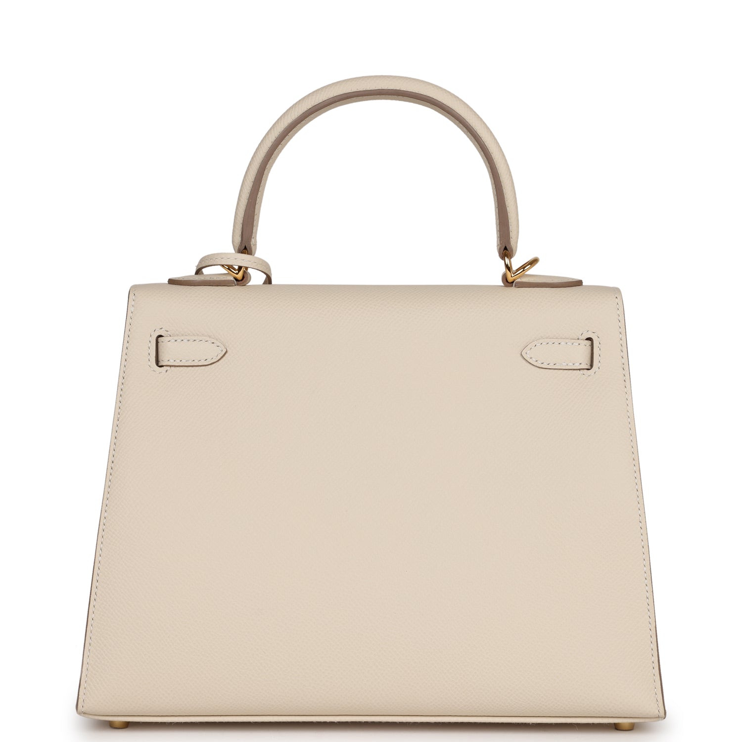Hermes Kelly Sellier 25 Craie Epsom Gold Hardware