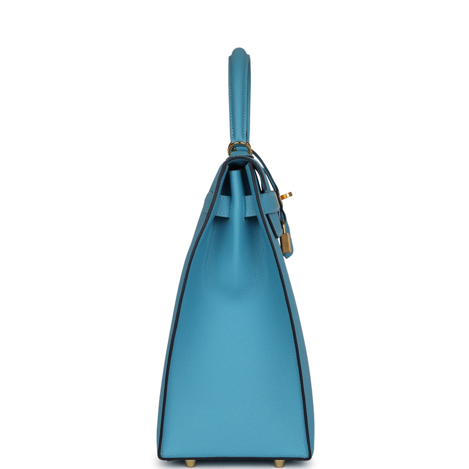 Hermes Kelly Sellier 35 Bleu du Nord Epsom Gold Hardware