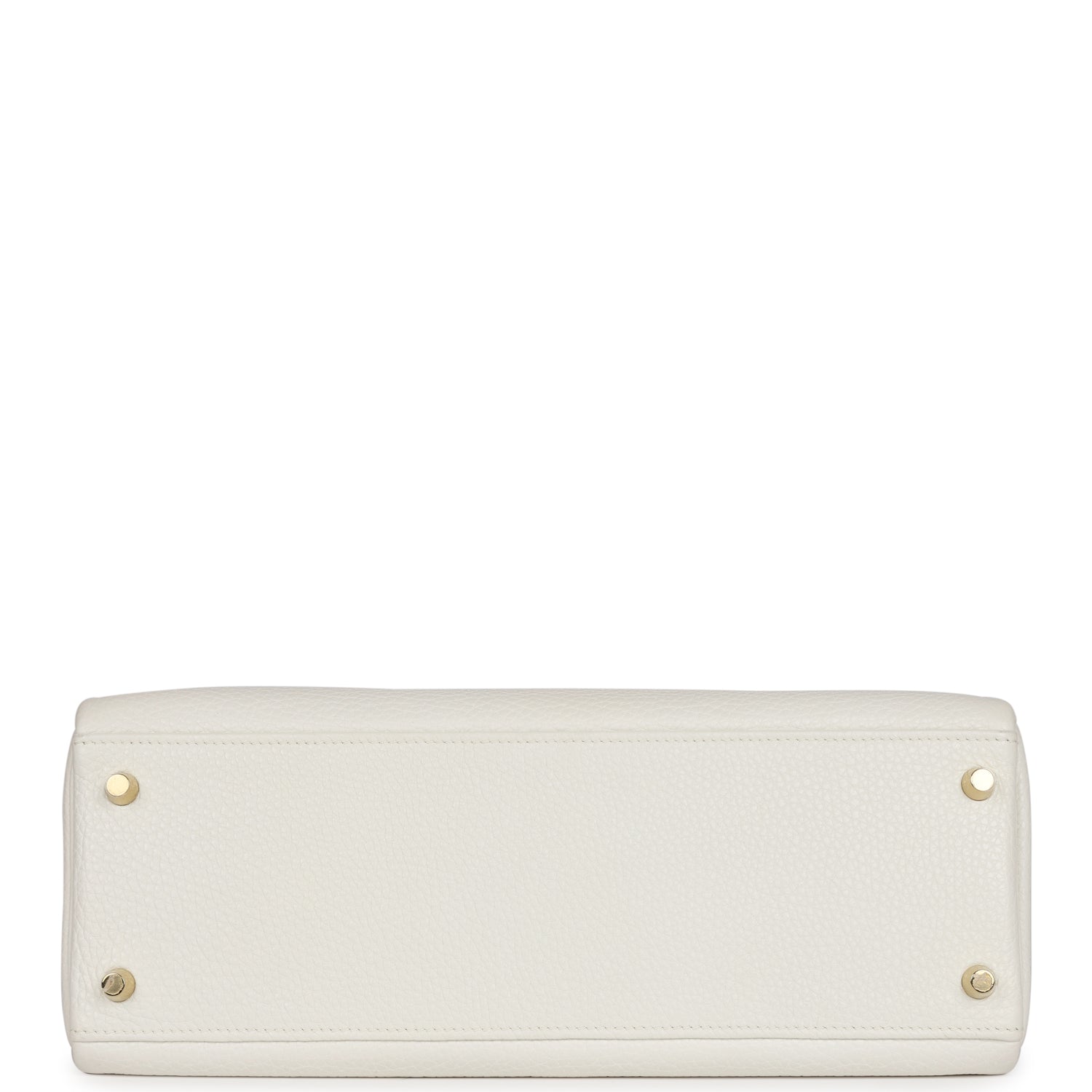 Hermes Kelly Retourne 32 White Clemence Gold Hardware