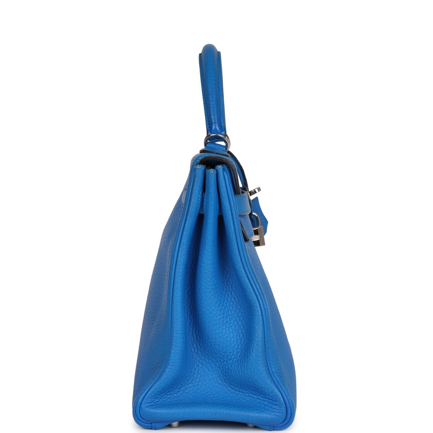 Hermes Kelly Retourne 32 Bleu Hydra Togo Palladium Hardware