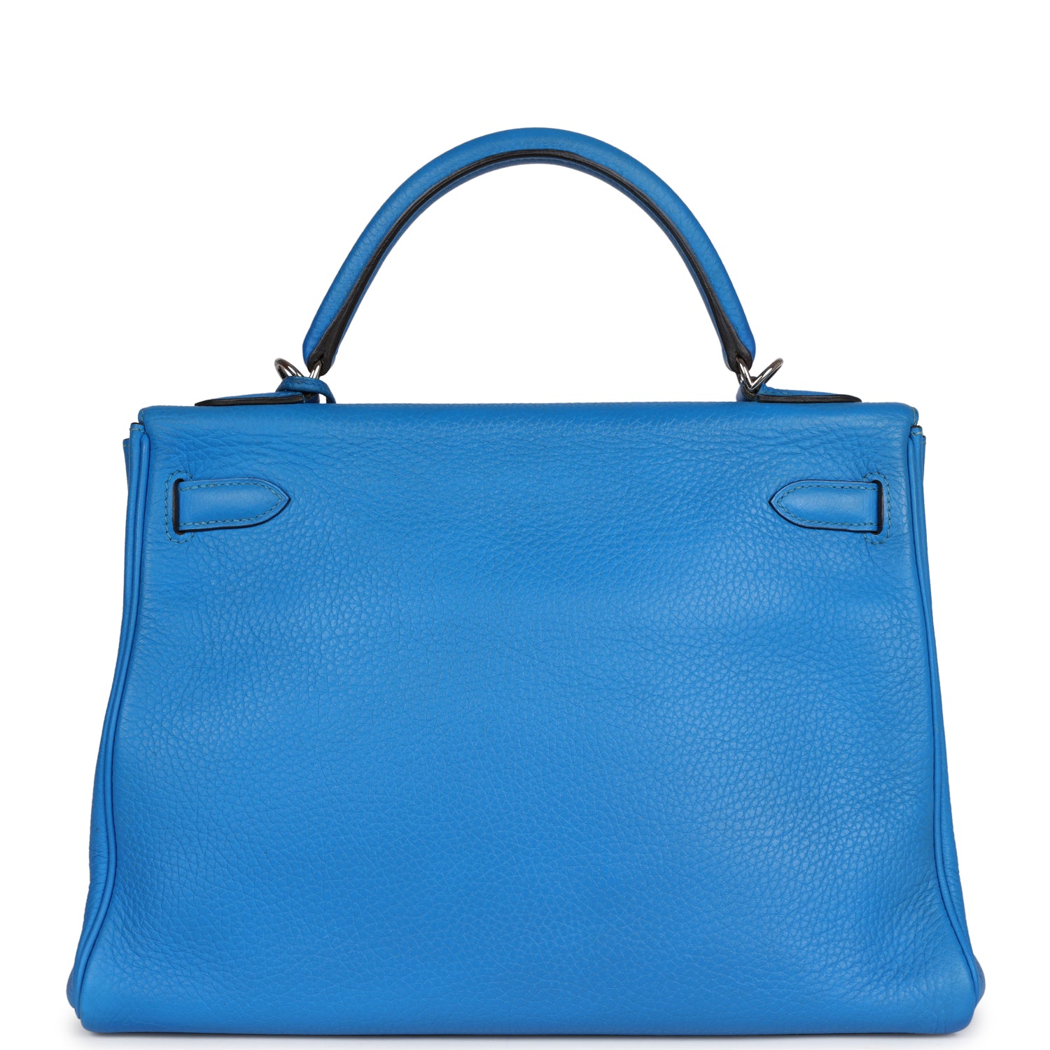 Hermes Kelly Retourne 32 Bleu Hydra Togo Palladium Hardware