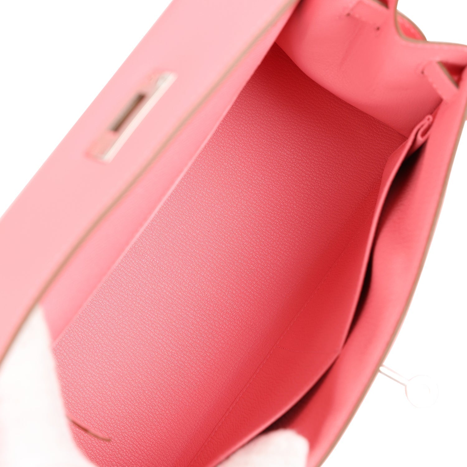 Hermes Kelly Sellier 28 Rose Confetti Epsom Palladium Hardware