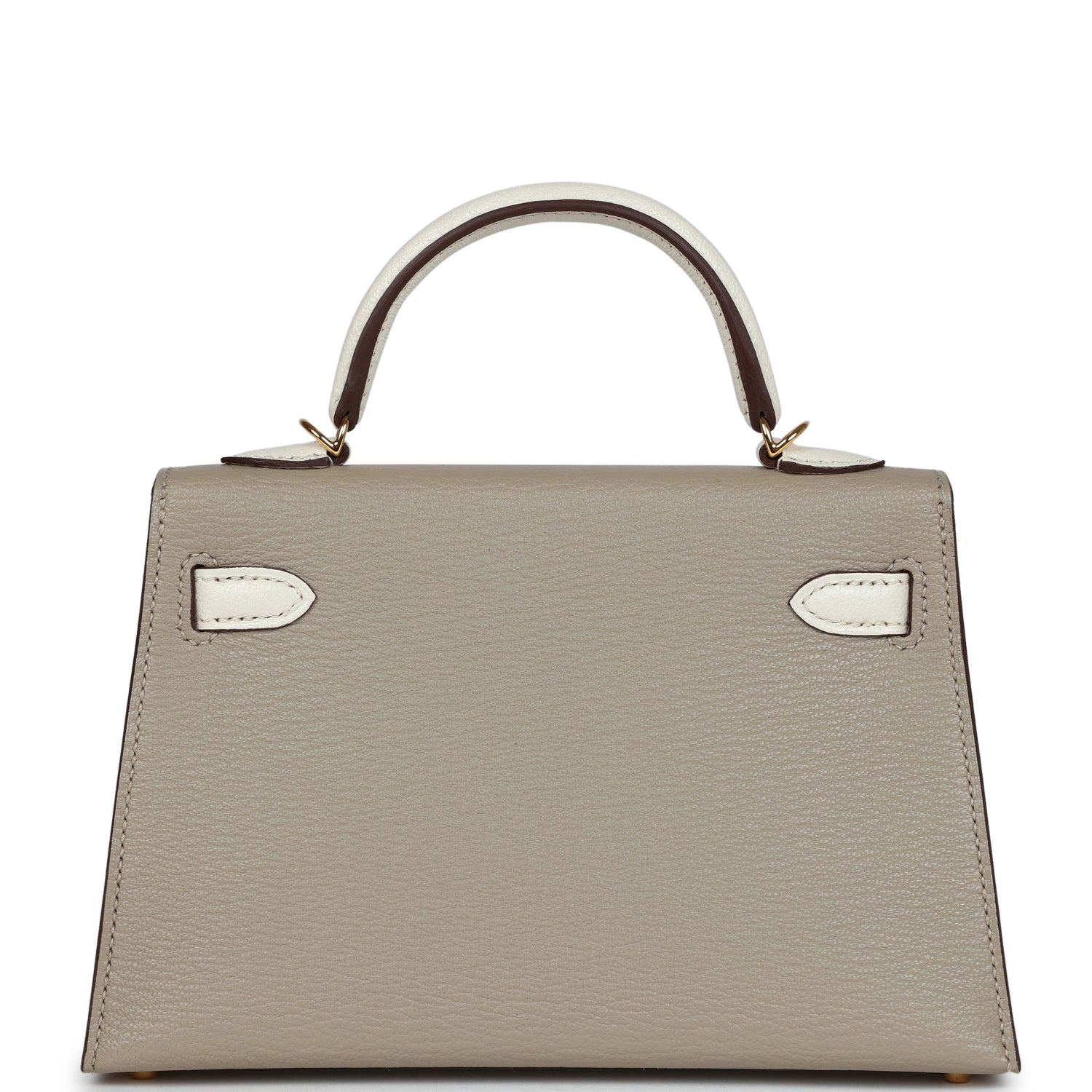 Hermes Special Order (HSS) Kelly 20 Gris Tourterelle and Nata Chevre Gold Hardware