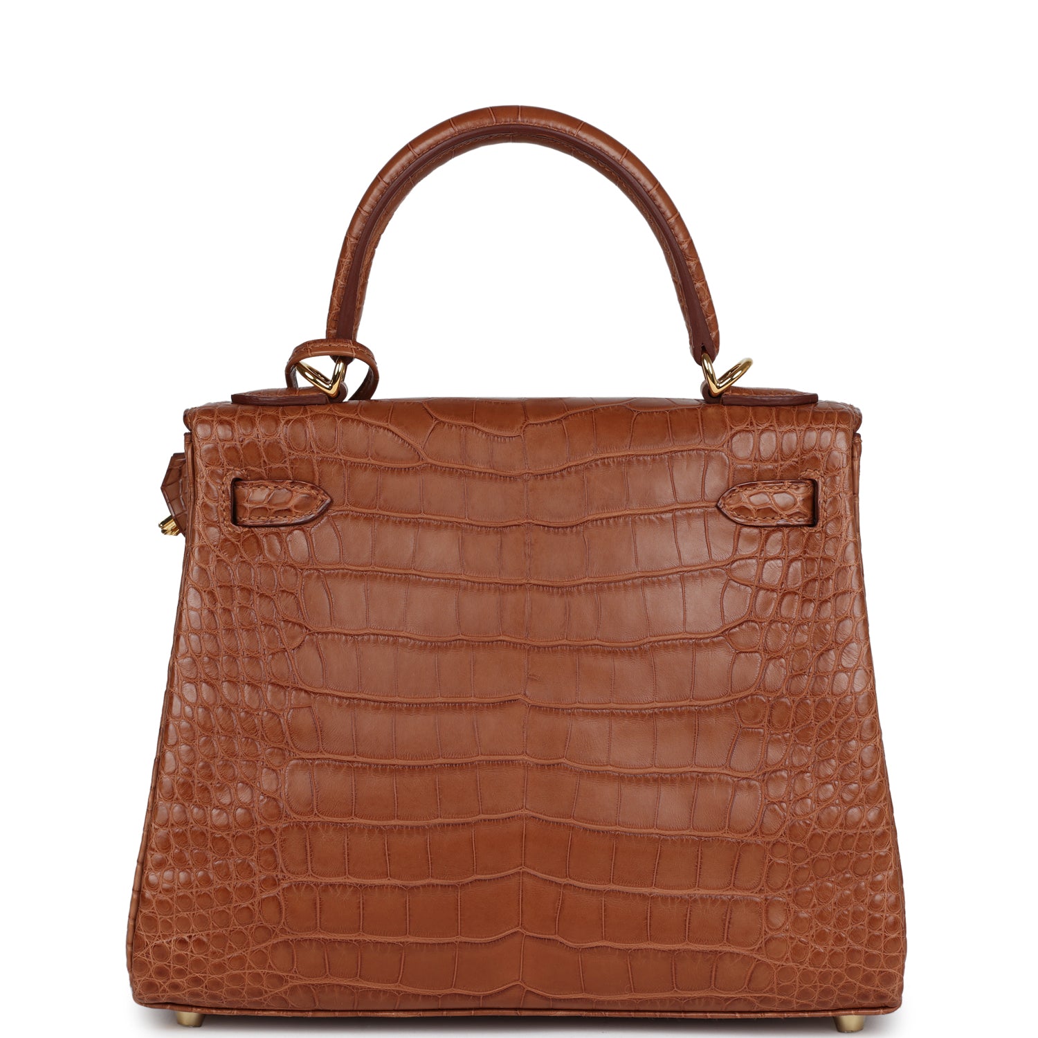 Hermes Kelly Retourne 25 Gold Matte Alligator Gold Hardware