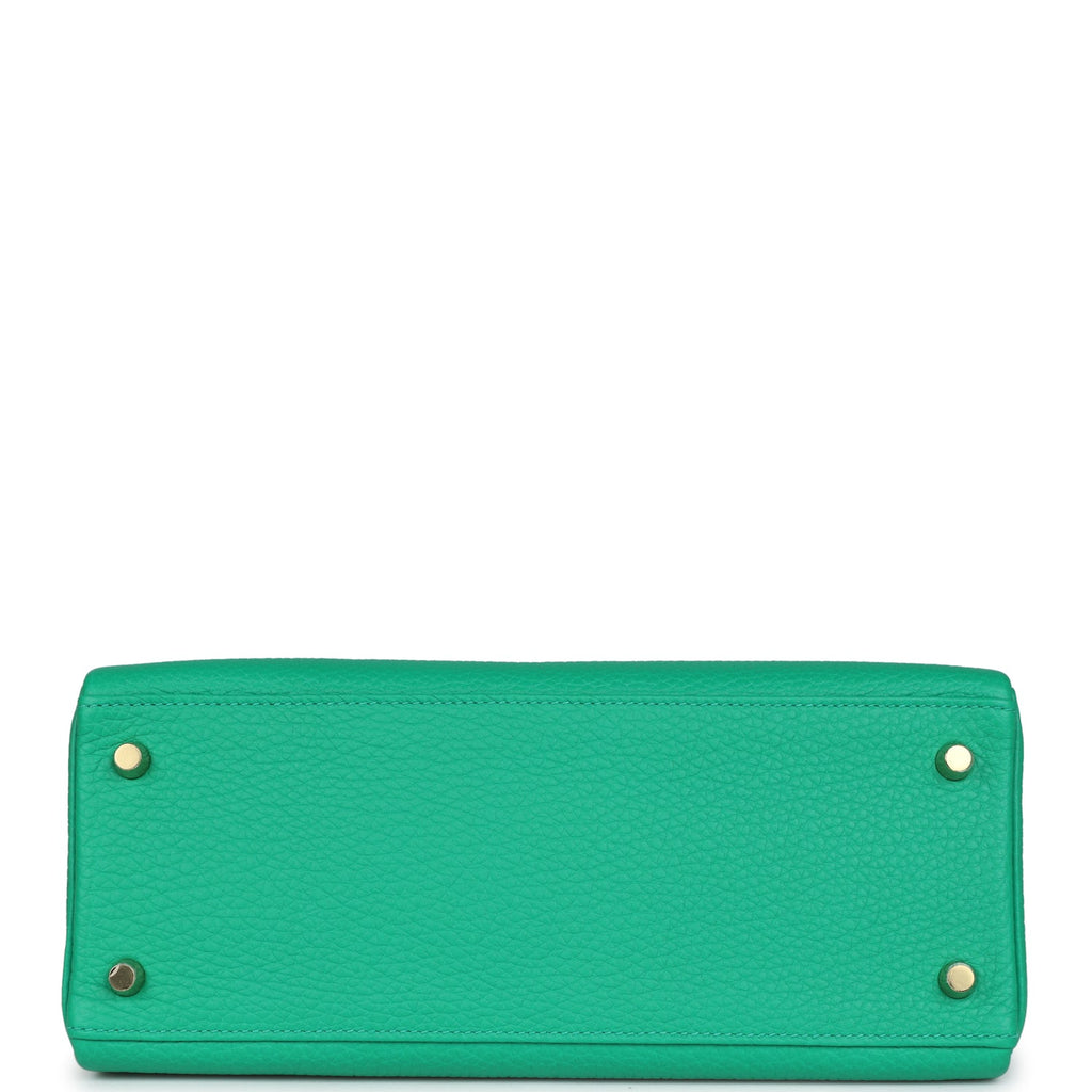 Hermes Kelly Retourne 28 Menthe Clemence Gold Hardware